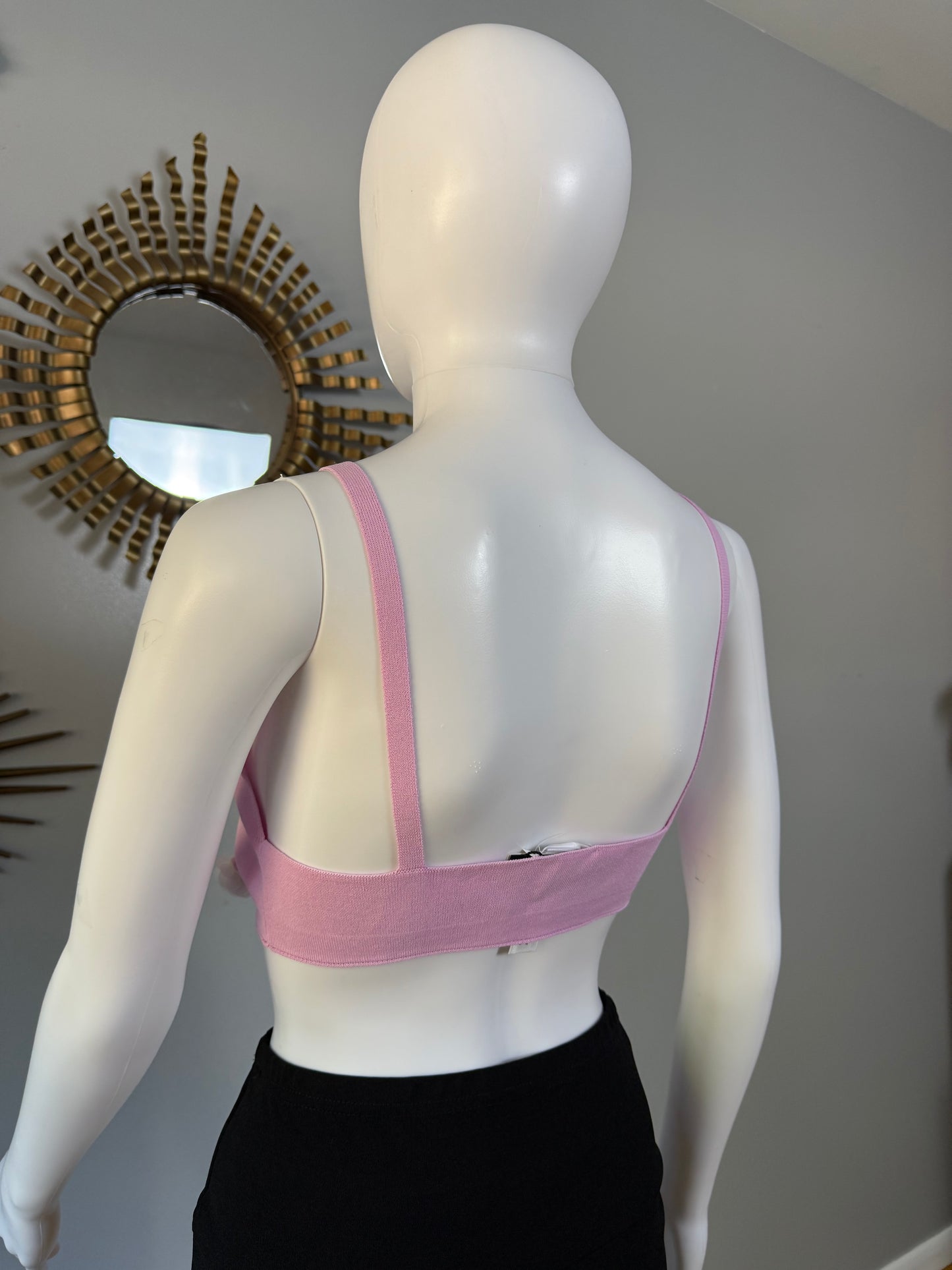 Zara - Pink Crop Top w/ Flowers