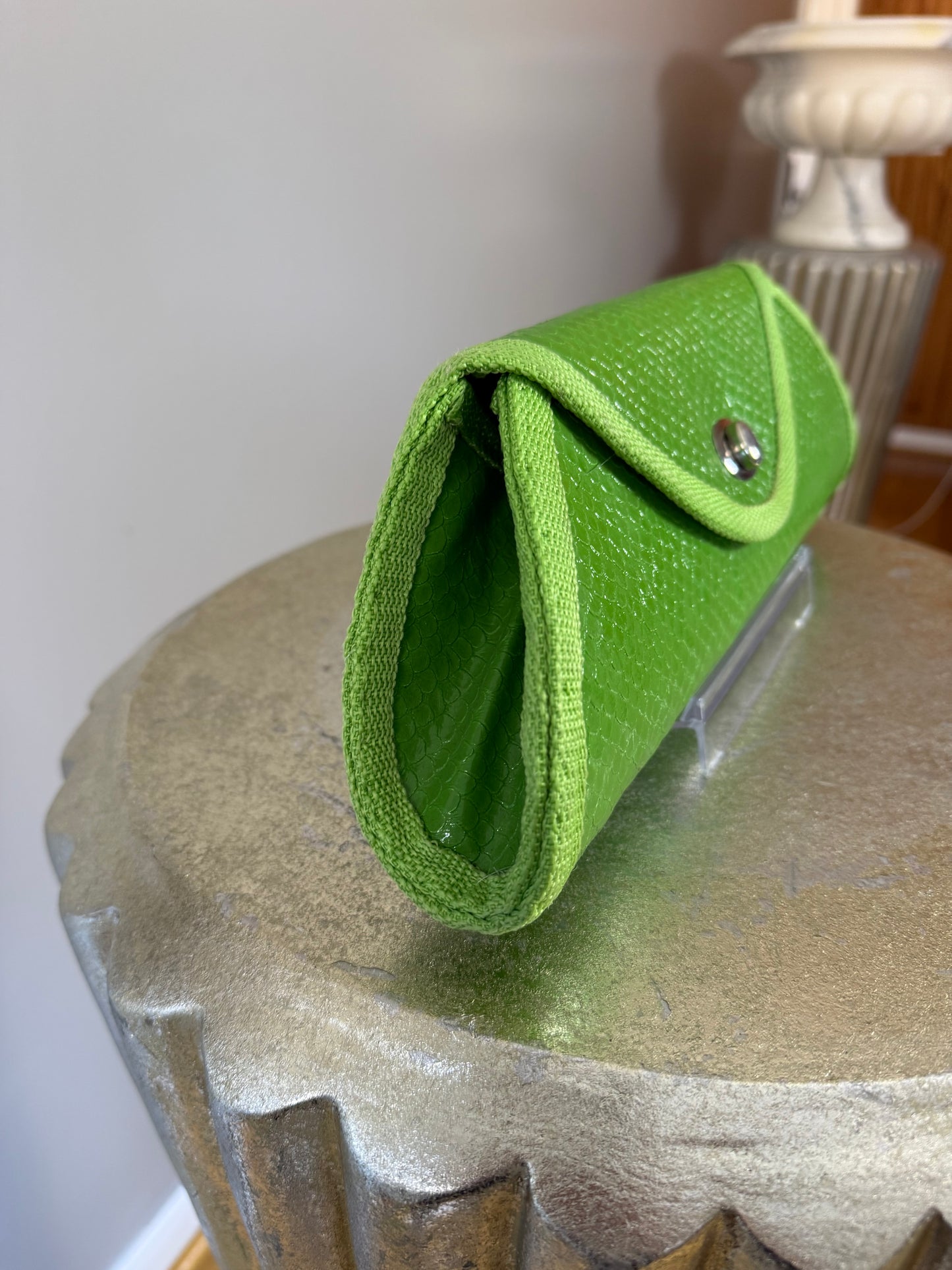 Green Envelope Clutch