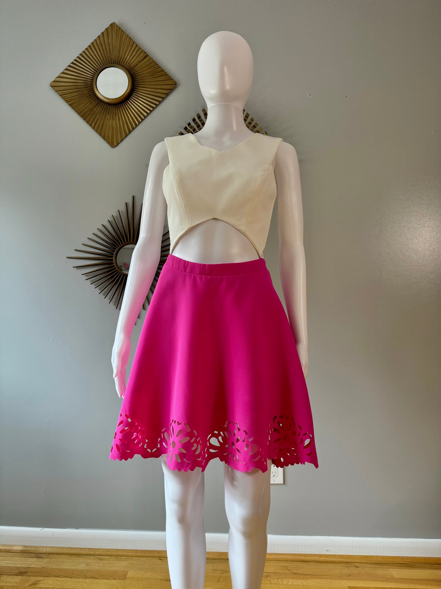 Hommage - Pink Short Cutout Dress