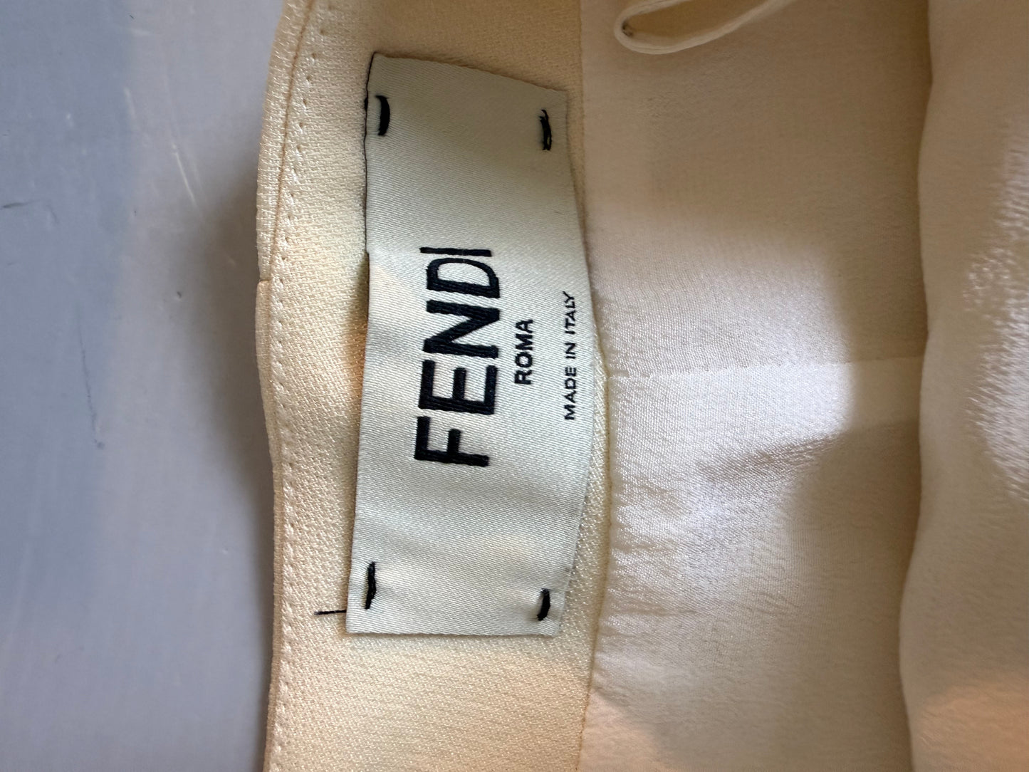 FENDI - Beige Floral Appliqué Skirt