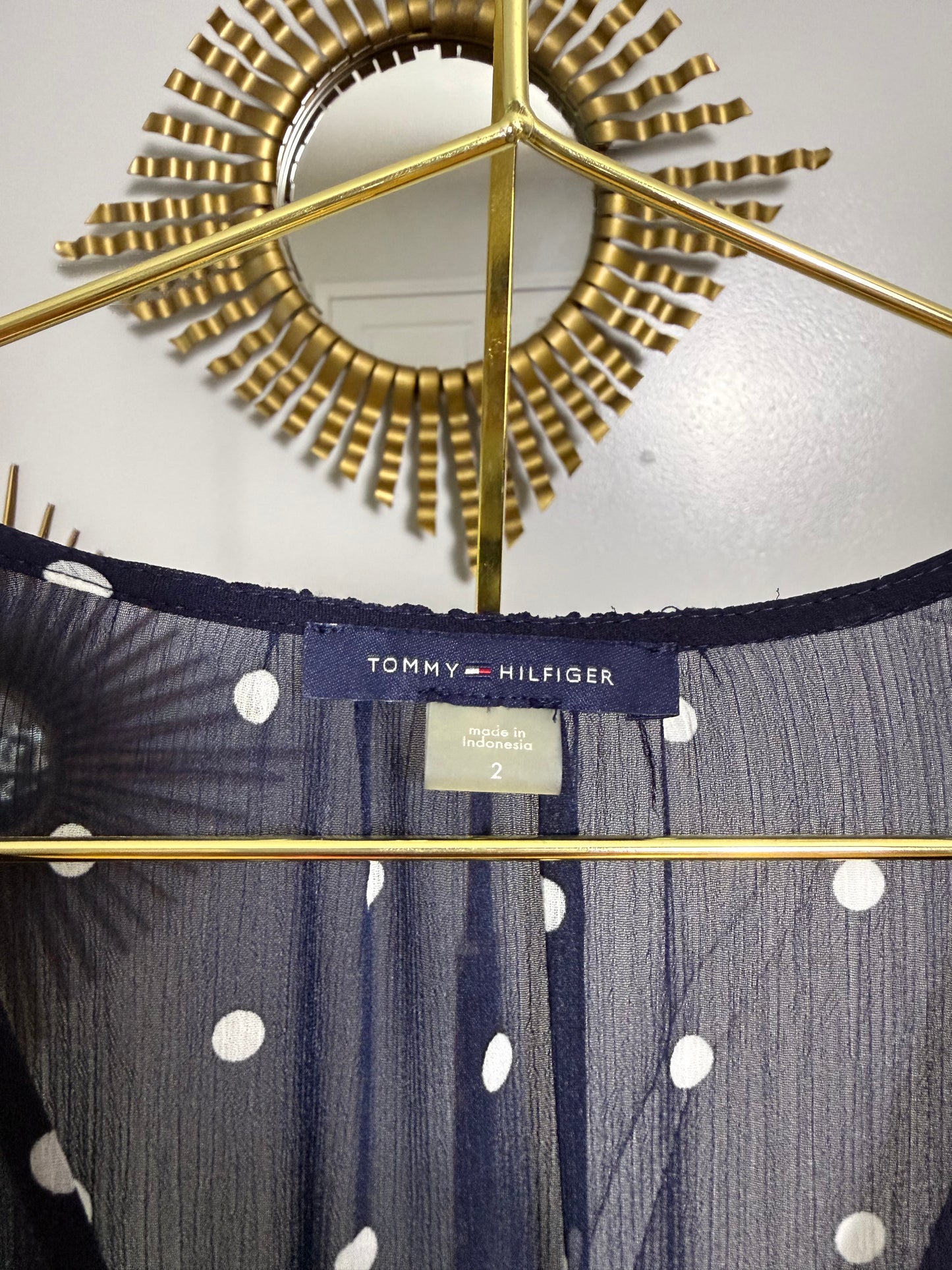 Tommy Hilfiger - Blue Polkadot Maxi Dress