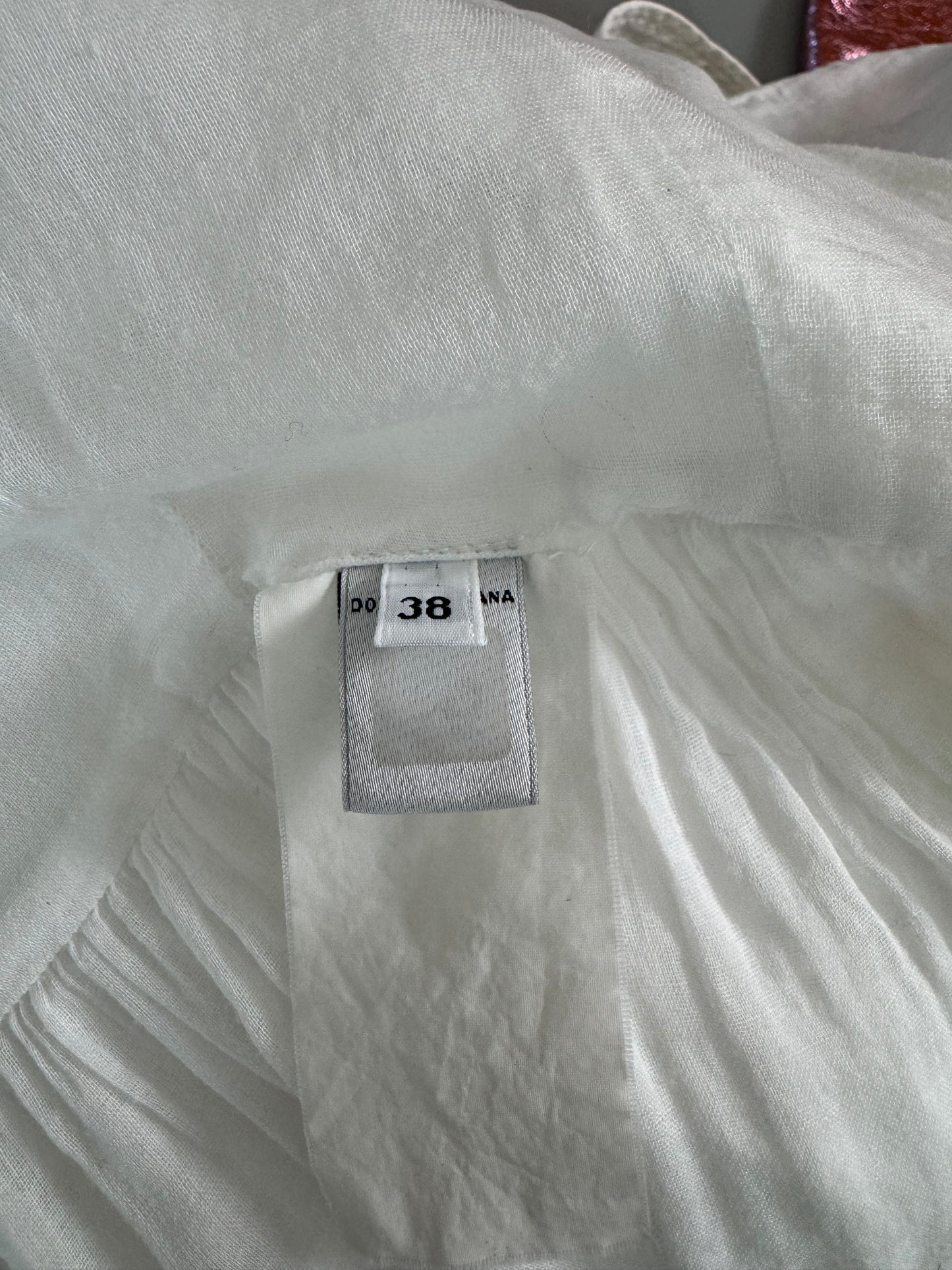 Dolce & Gabbana - Vestido de verano blanco bordado vintage
