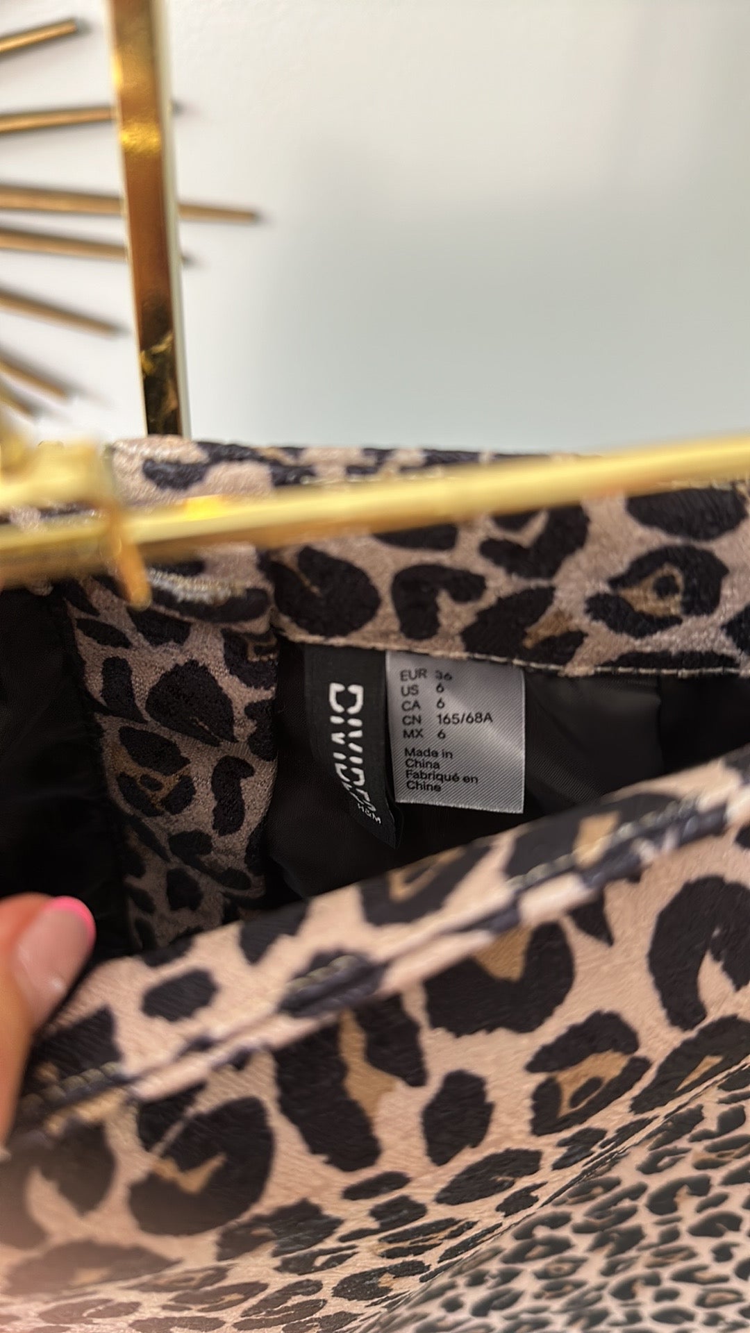 H&M Divided- Cheetah Print Mini Skirt