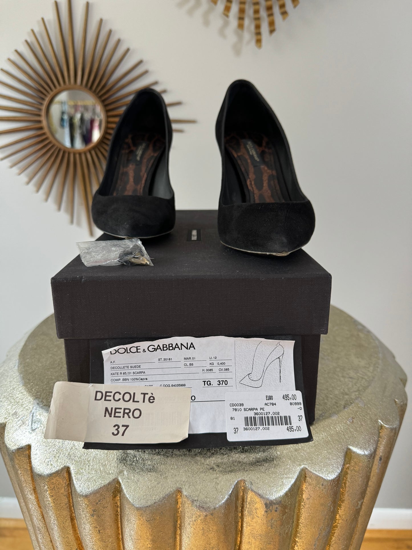Dolce & Gabbana - Black Suede Scarpa Pumps