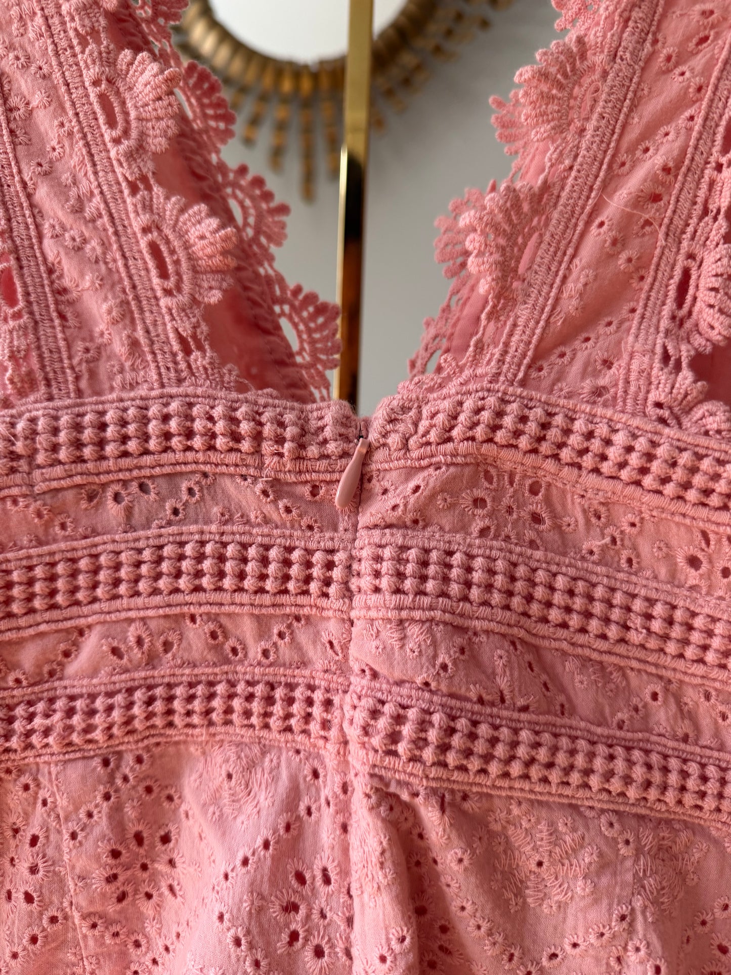 Forever 21 - Pink Crochet Romper