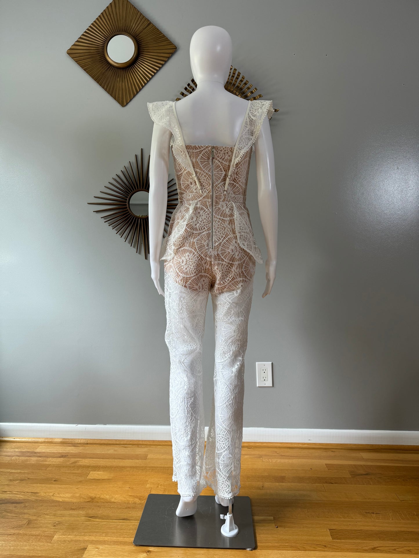 Seven Wonders - White Daisy Lace Jumpsuit