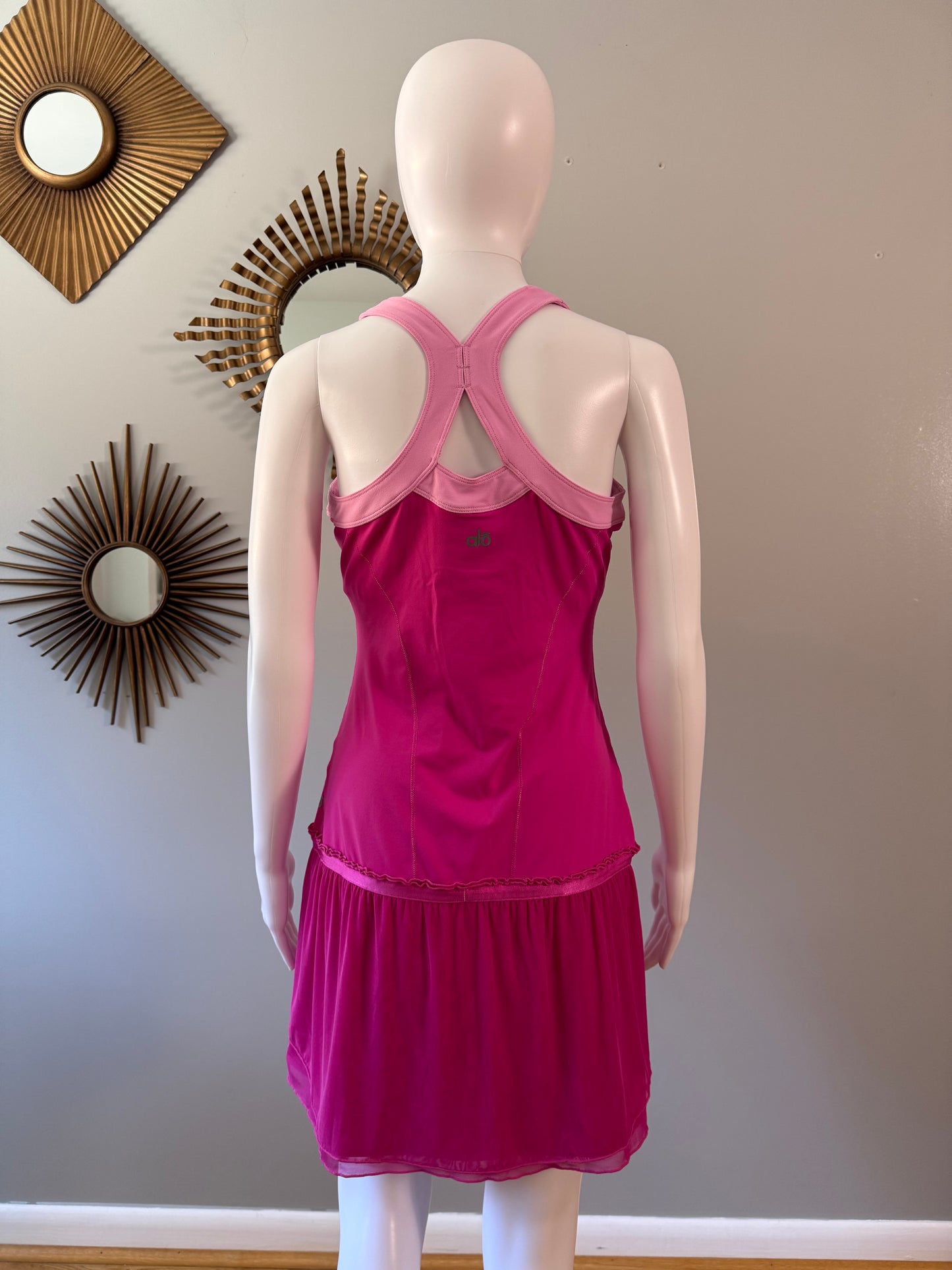 Alo Sport - Vestido de tenis rosa