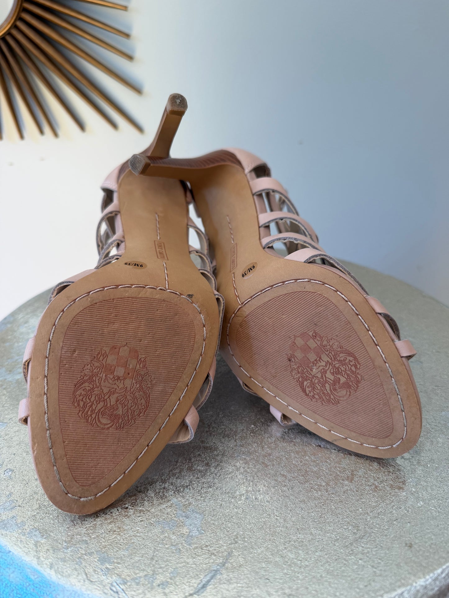 Vince Camuto - Blush Cutout Gladiator Heels