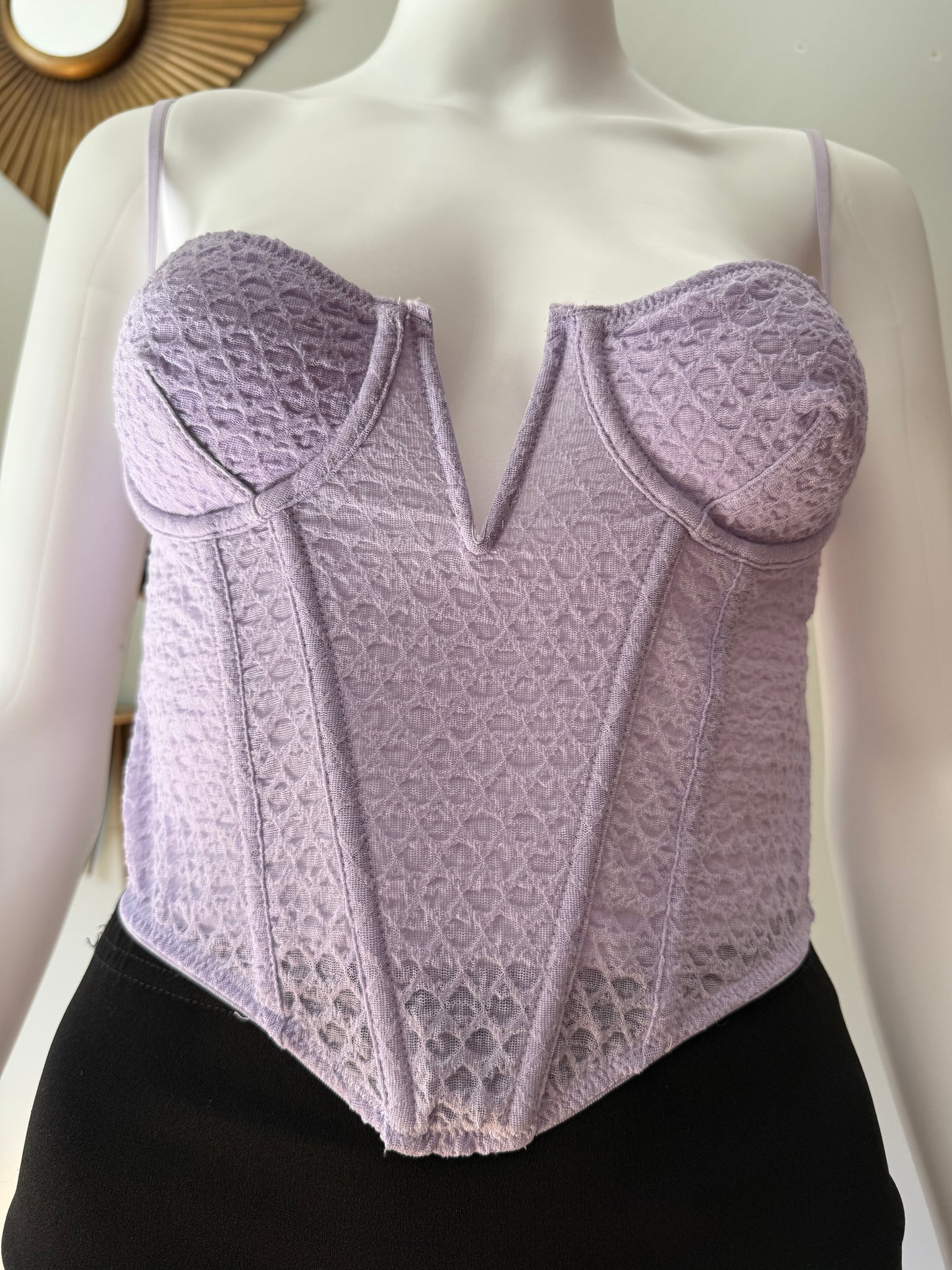 Urban Outfitters - Lilac Lace Corset Top