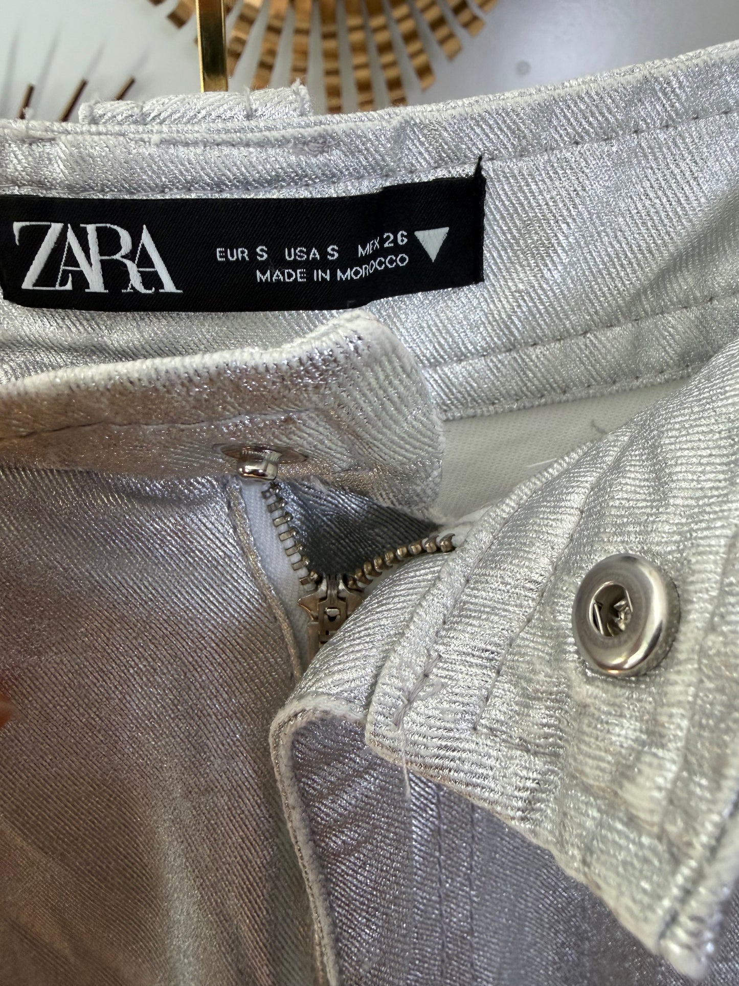 Zara - Silver Cargo Pants