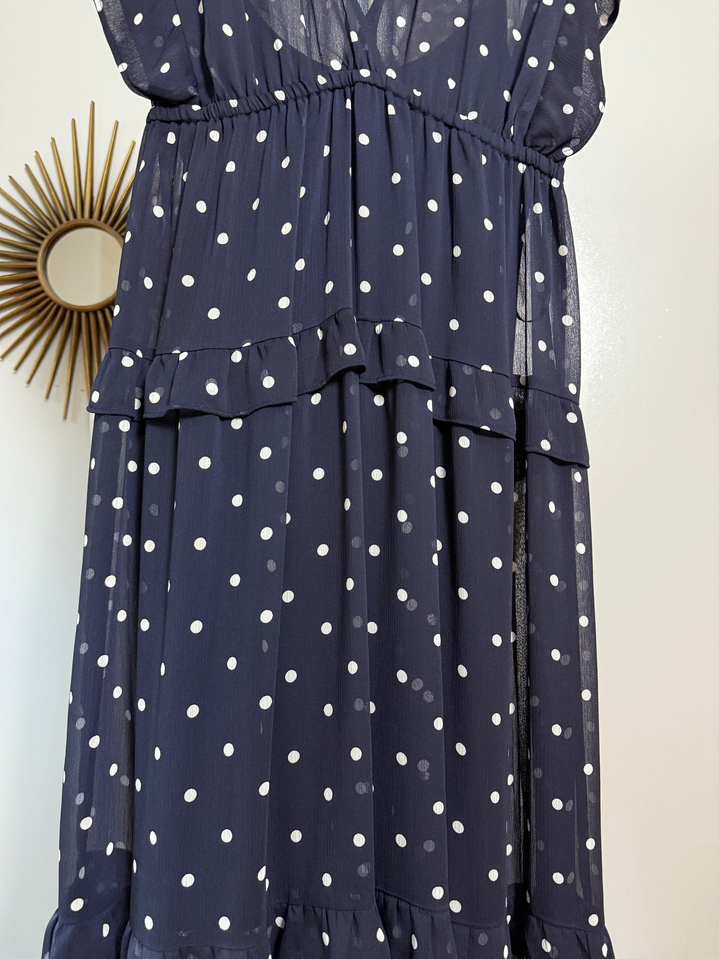 Tommy Hilfiger - Blue Polkadot Maxi Dress