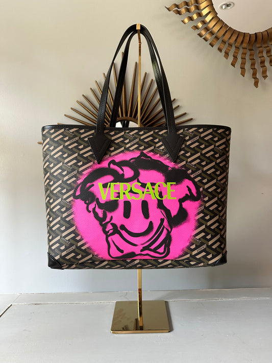 Versace - Medusa sonriente Bolsa de tela