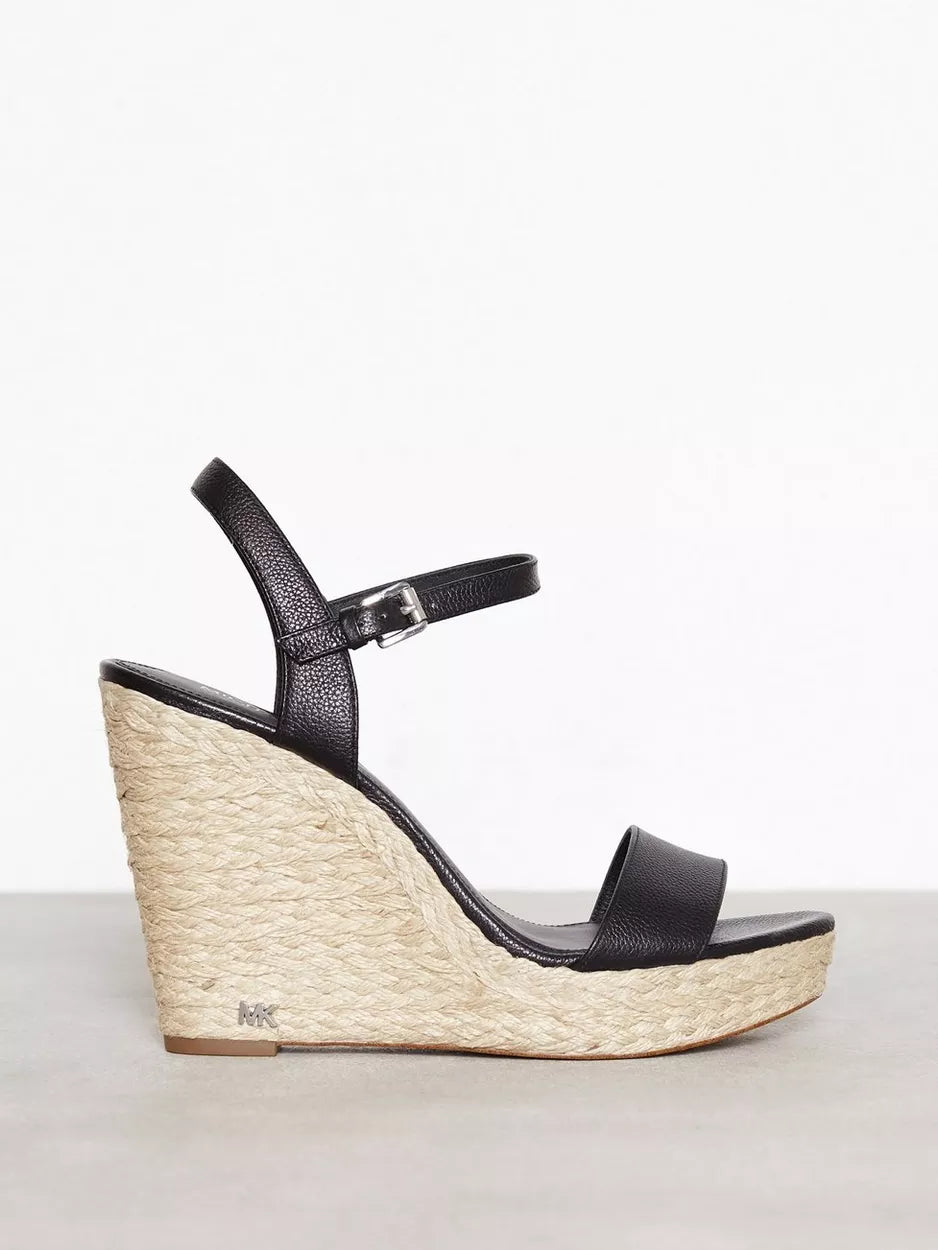 Michael Kors - Sandalias de cuña Jill negras