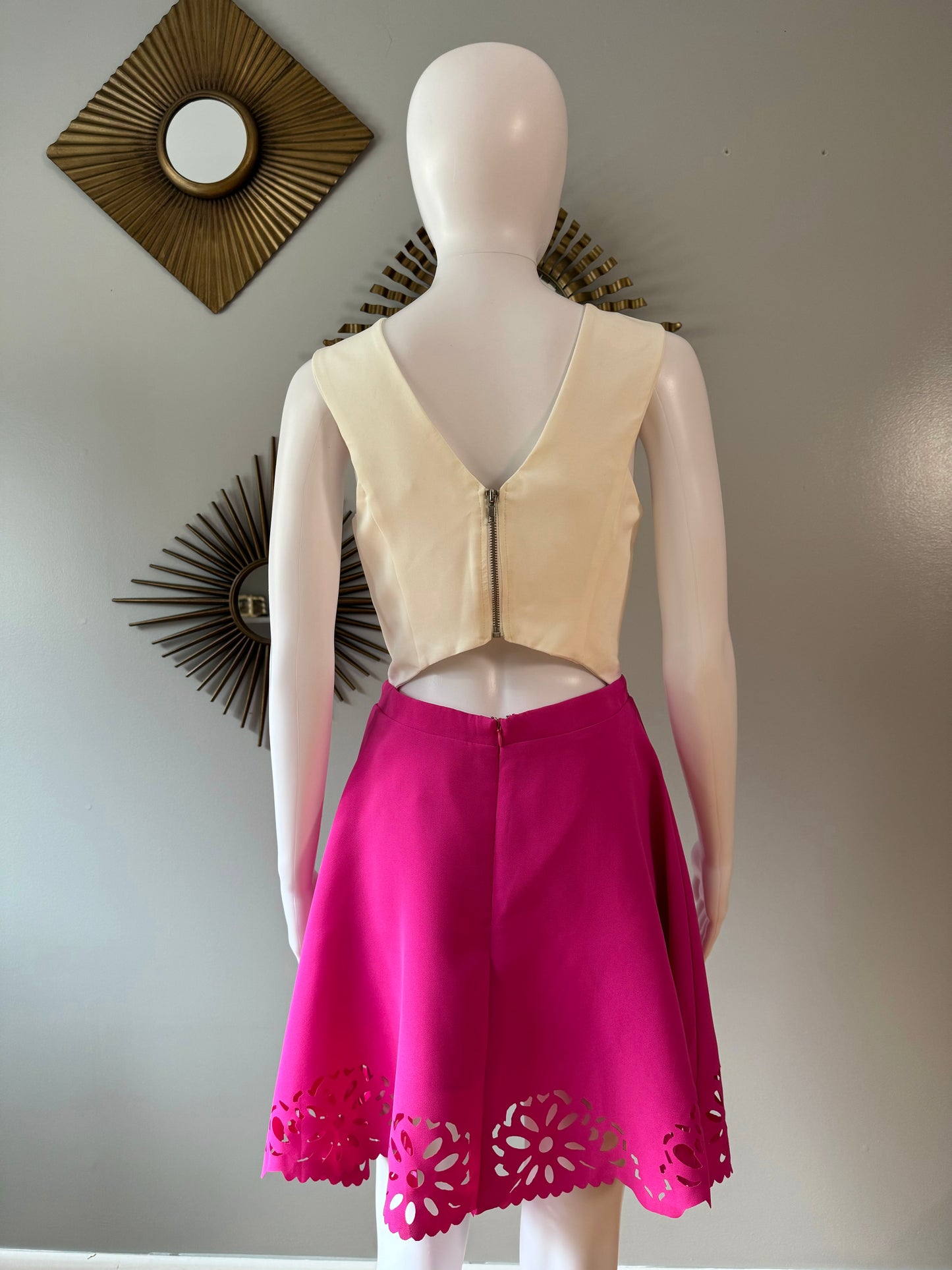 Hommage - Pink Short Cutout Dress