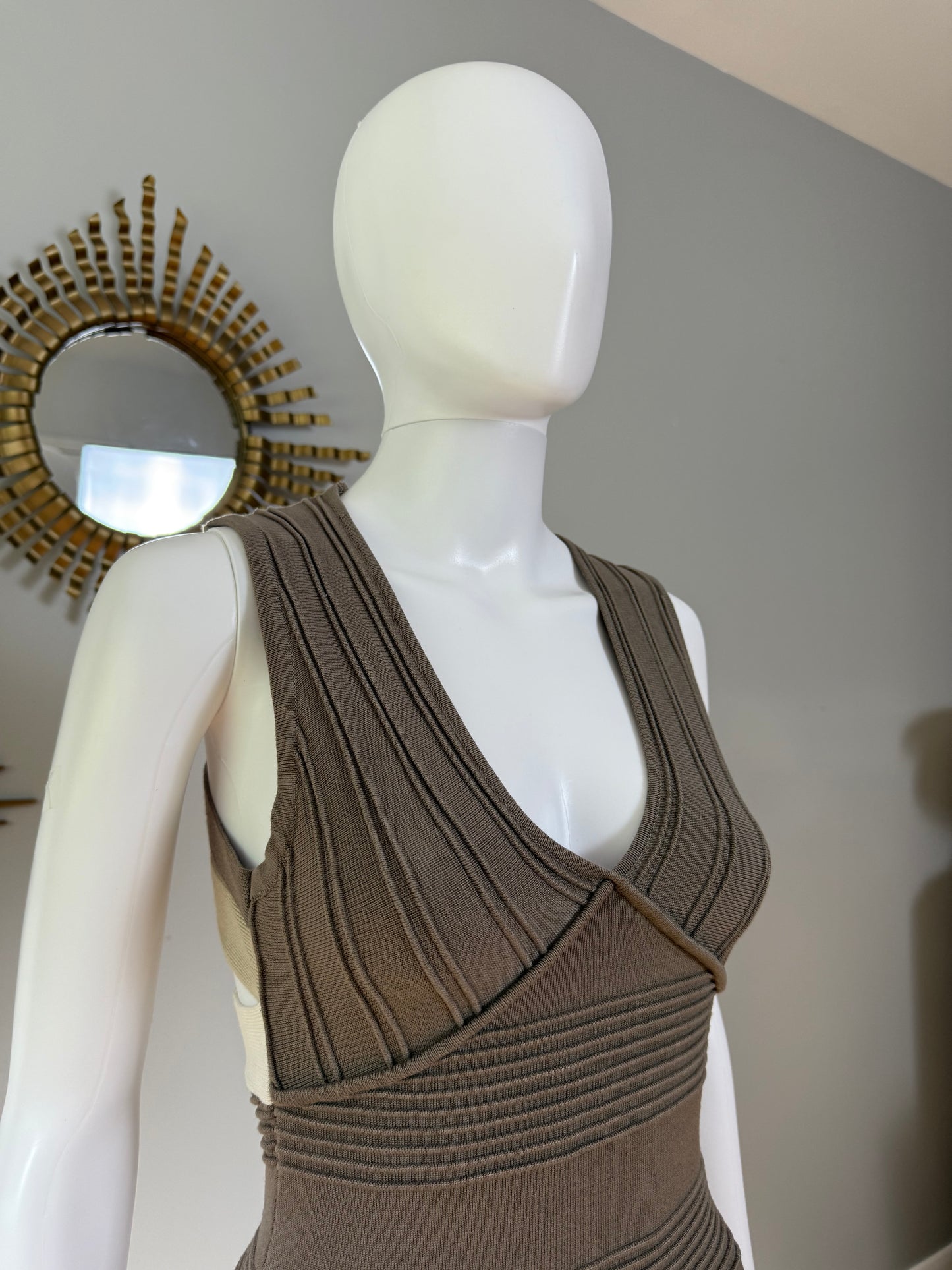 Arden B - Gray Bandage Mini Dress