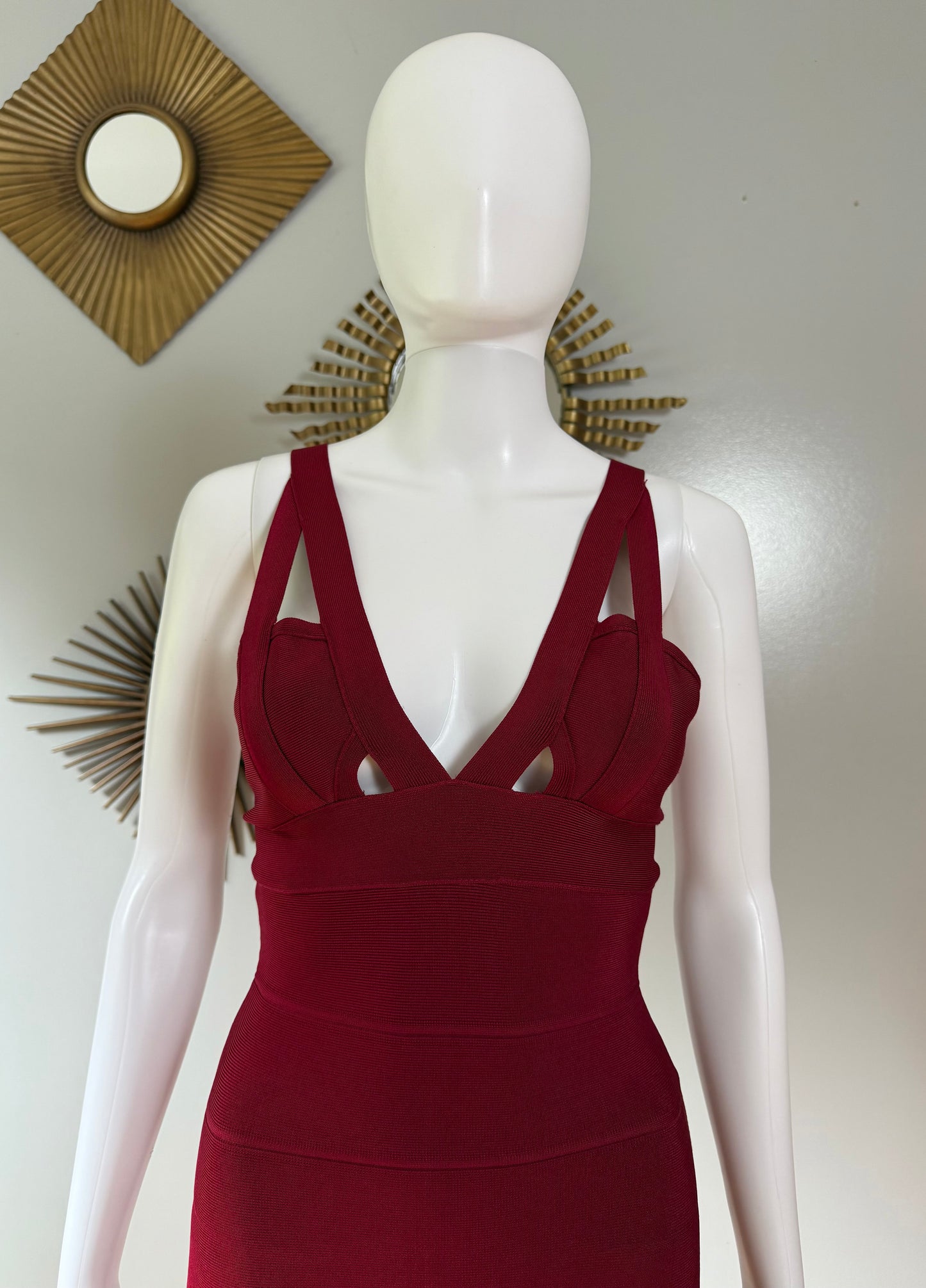 Red Bandage Mermaid Dress