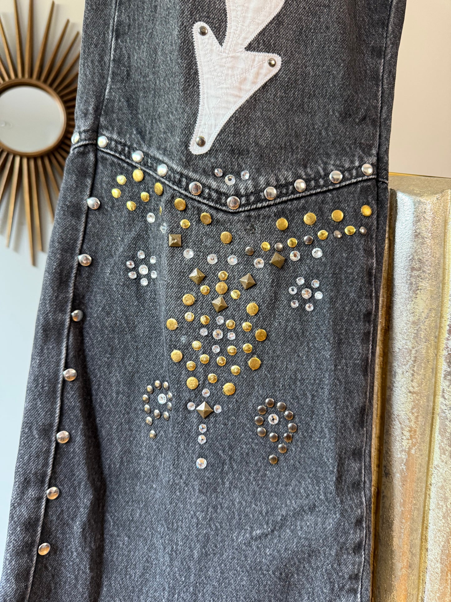 BDG - Black Western Embellished Jeans