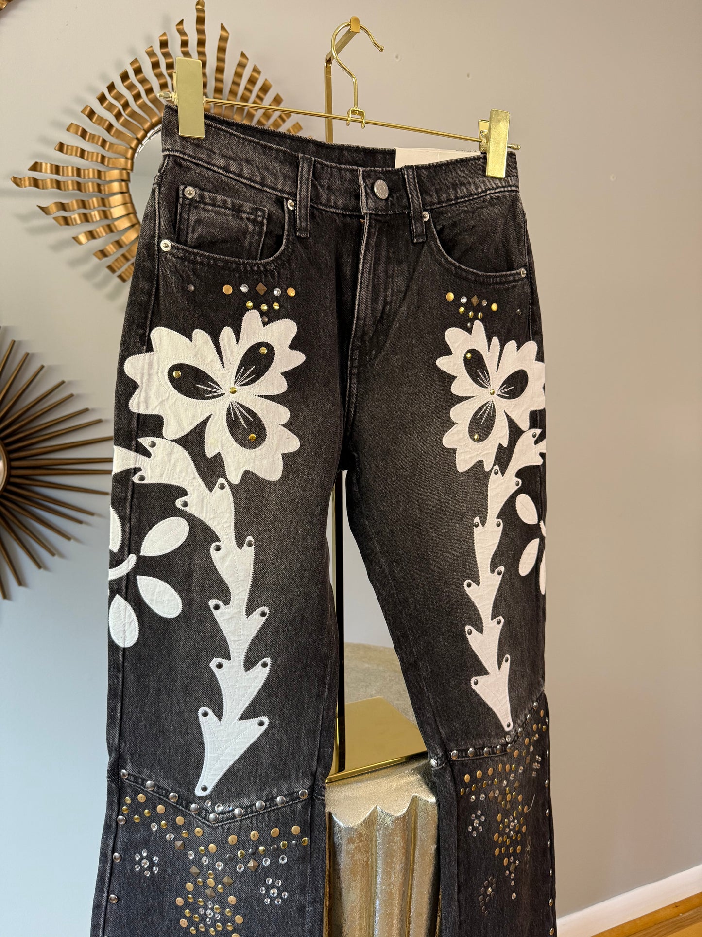 BDG - Black Western Embellished Jeans