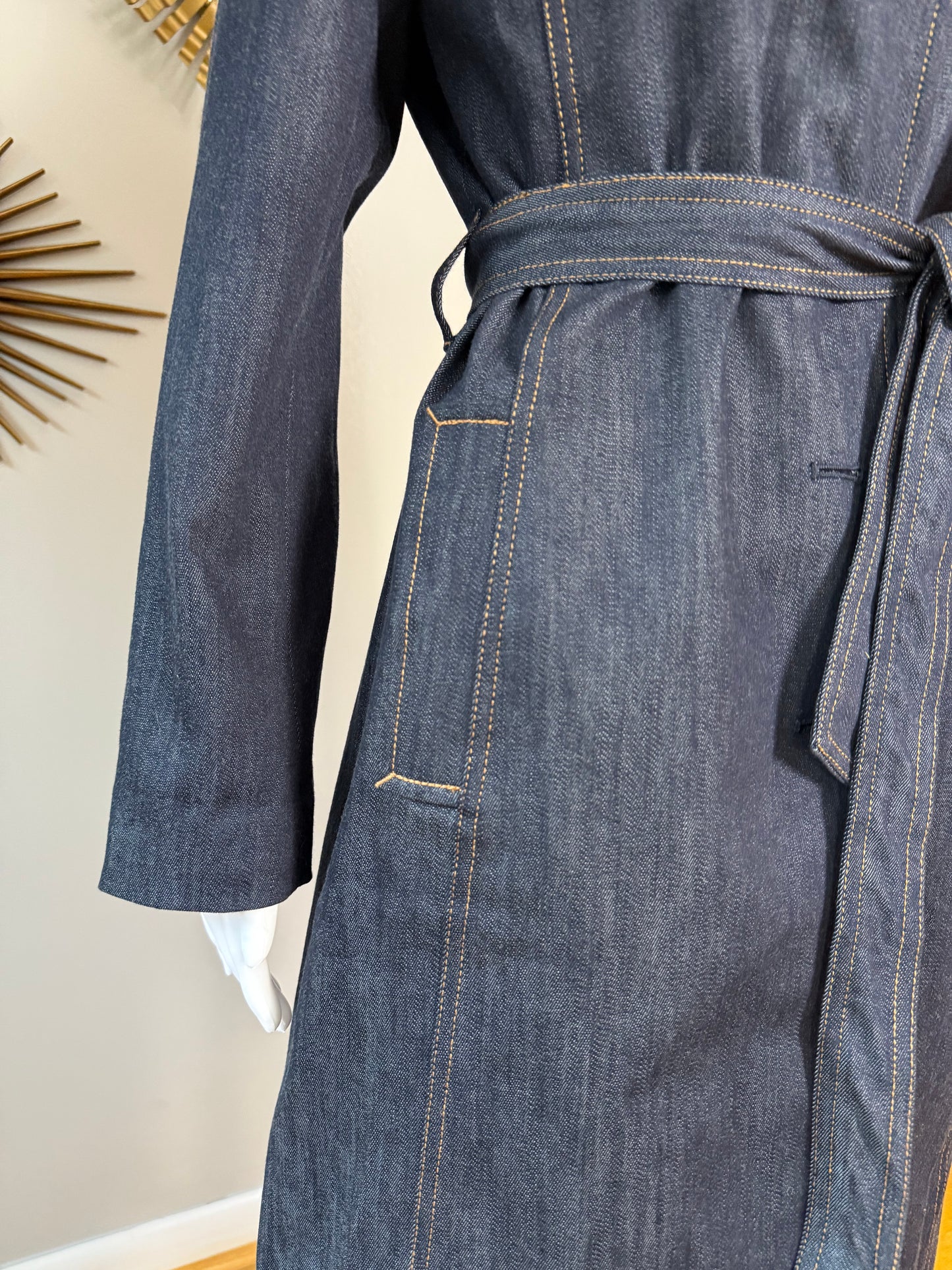 Talbots - Blue Denim Trench Coat