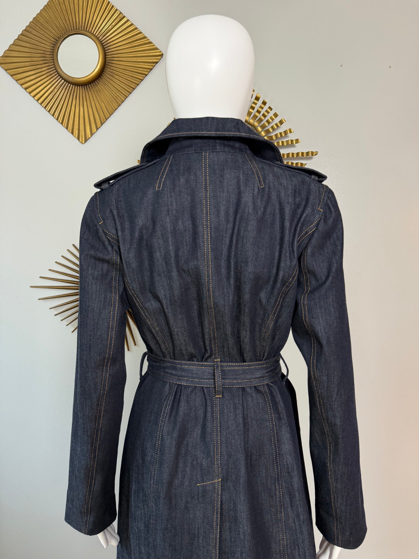 Talbots - Blue Denim Trench Coat