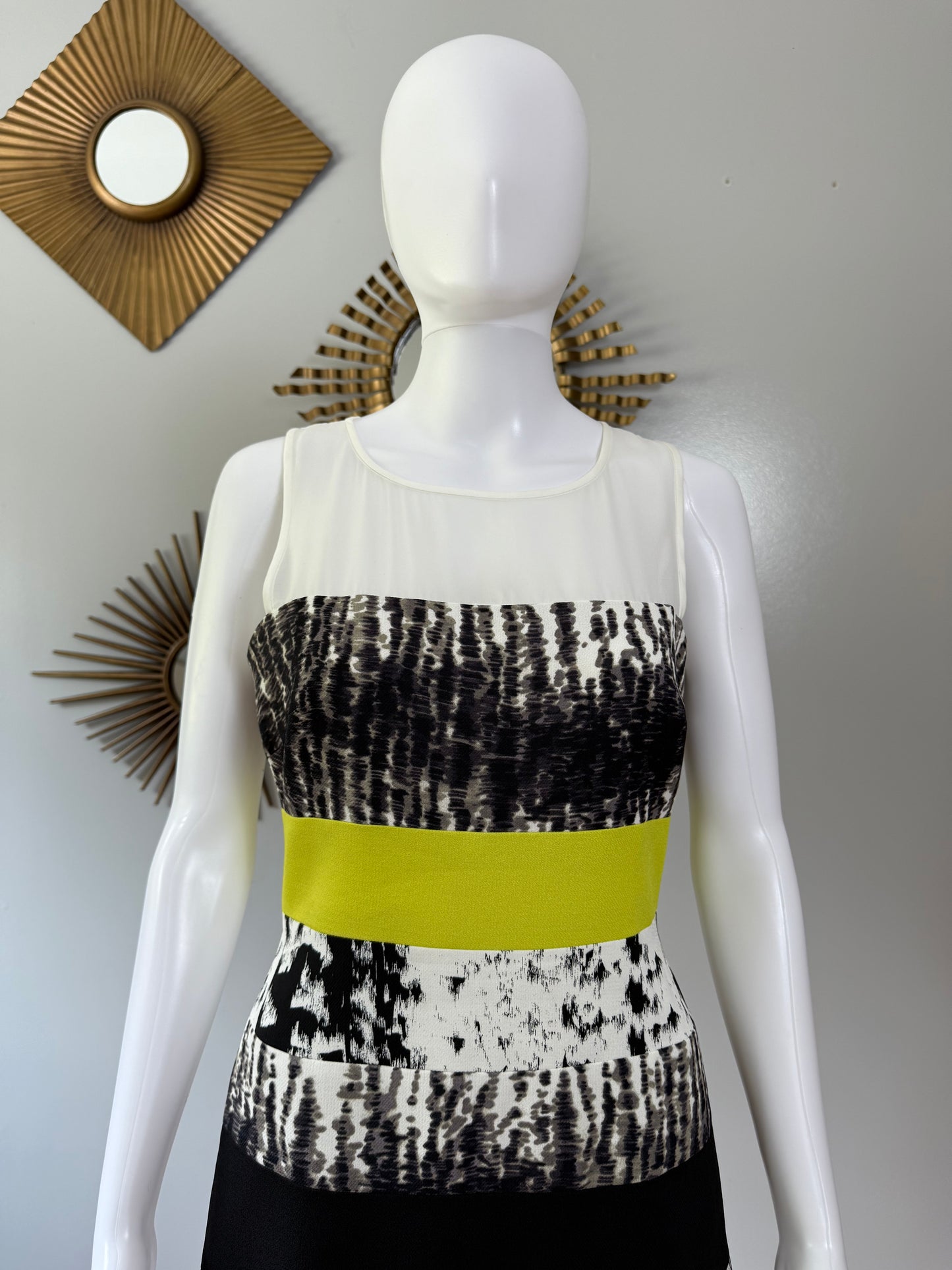 BCBGMaxAzria - Black Printed Tara Dress