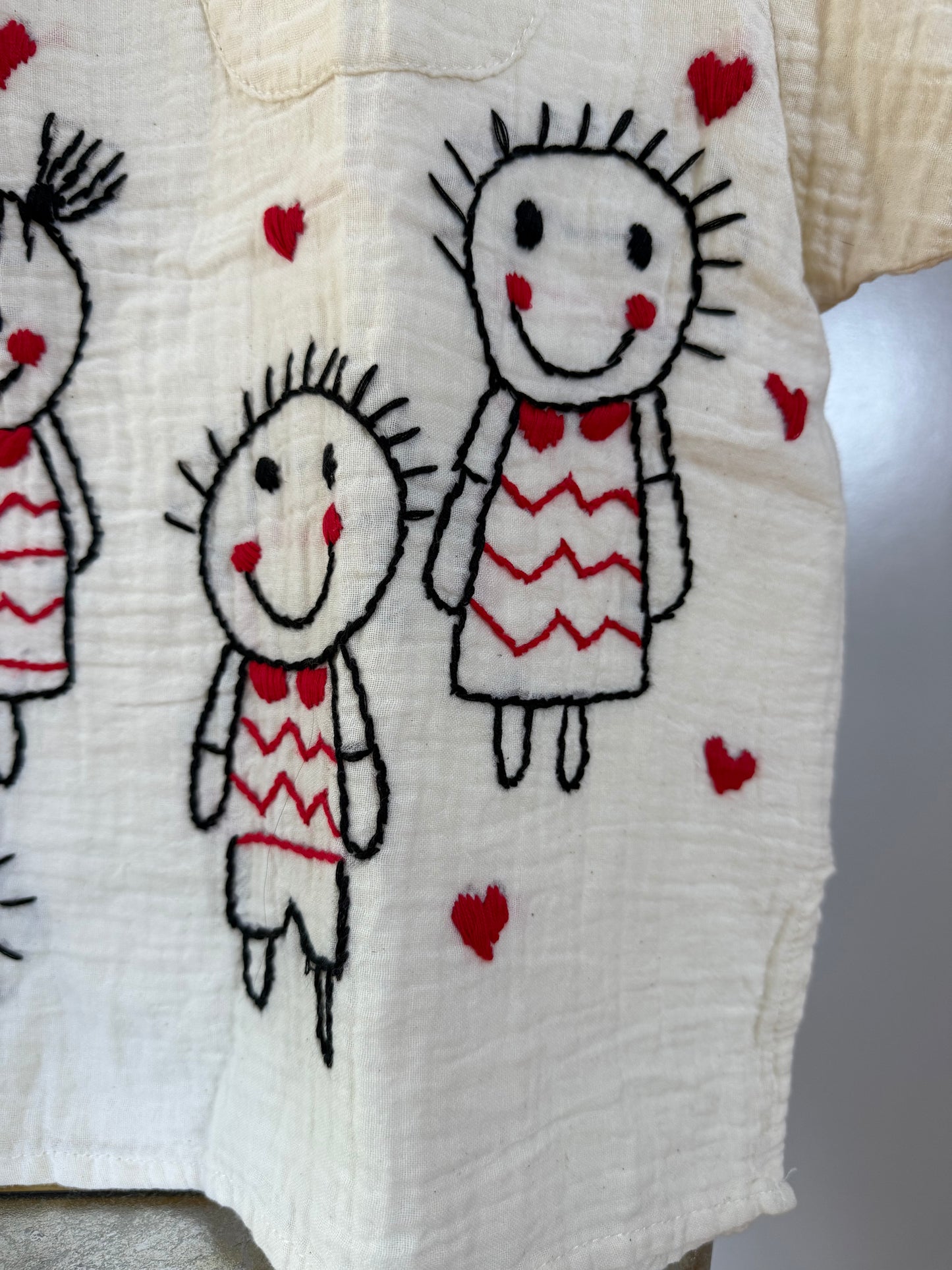 Happy Days Hand Embroidered Top