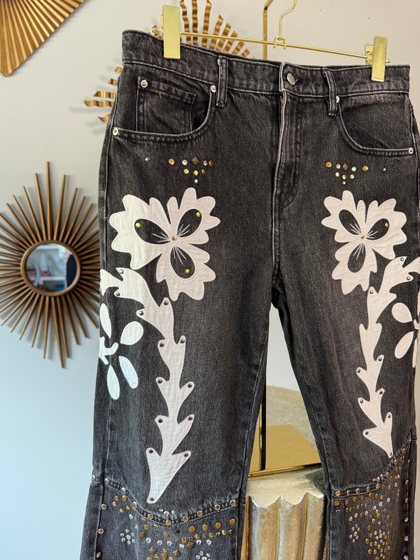 BDG - Black Western Embellished Jeans