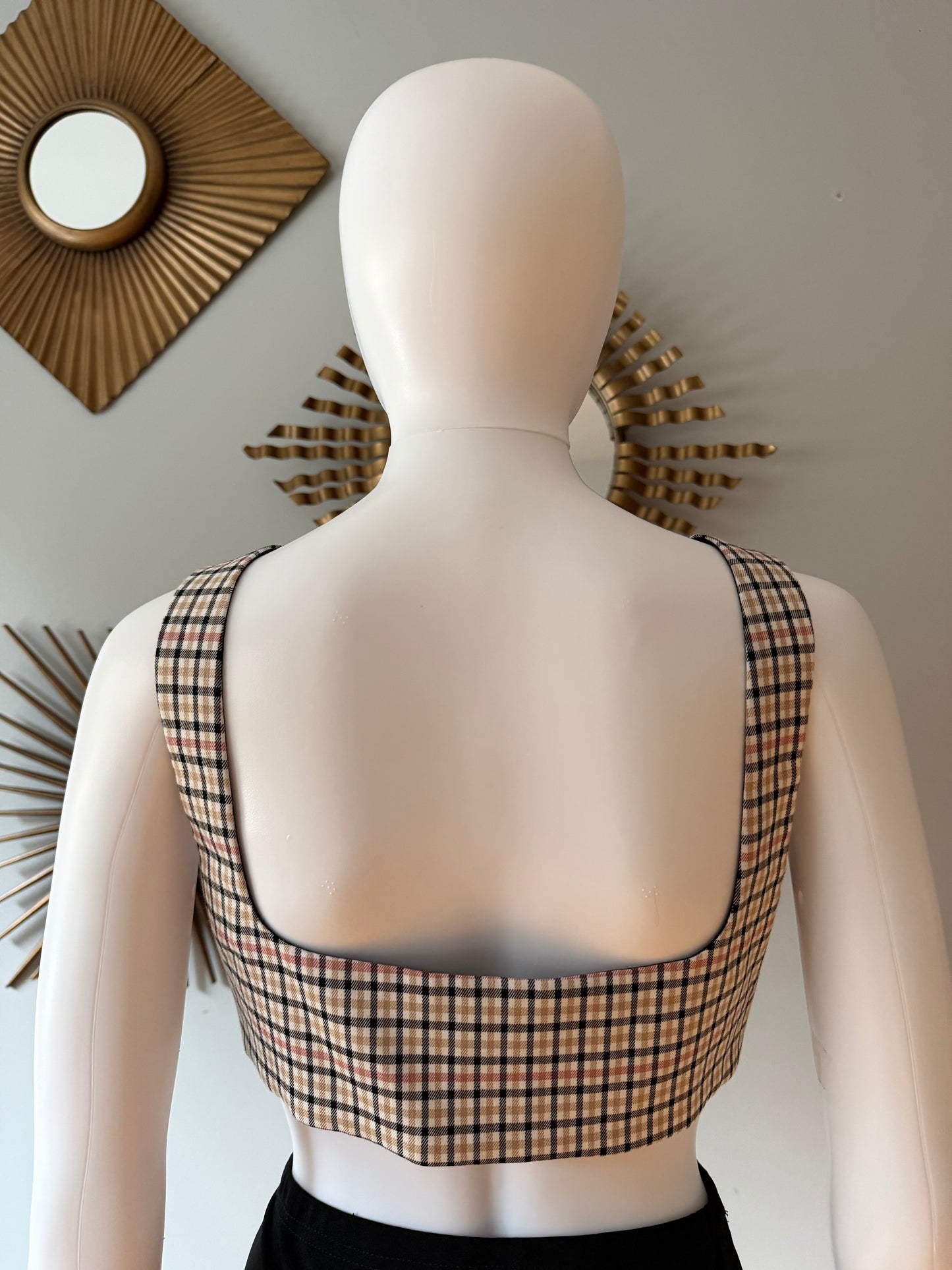 MAJORELLE - Plaid Yvonne Crop Top