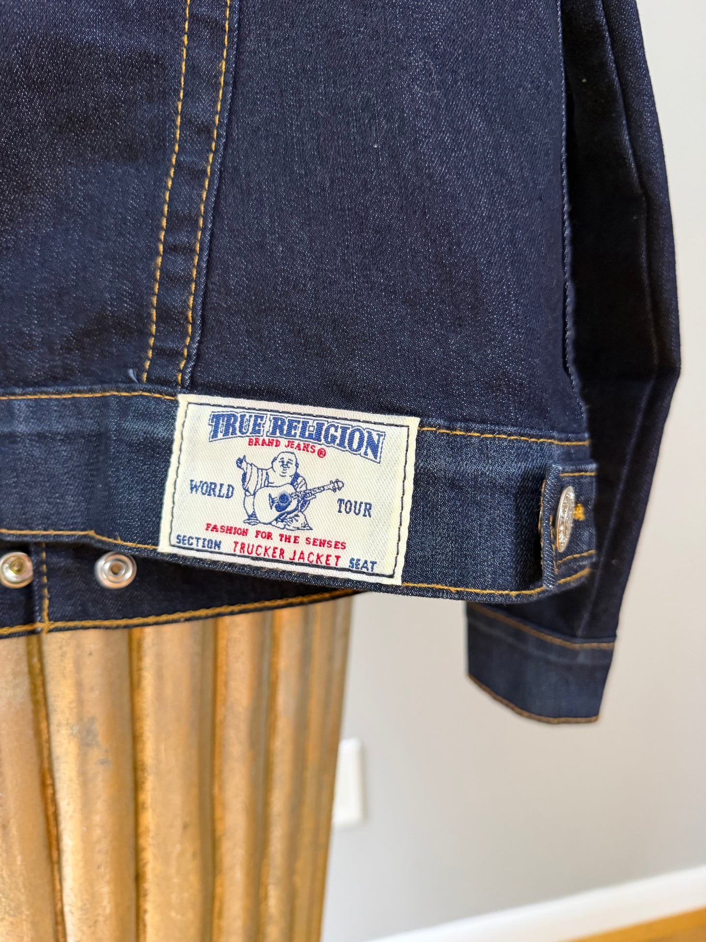 True Religion - Dark Blue Jean Trucker Jacket