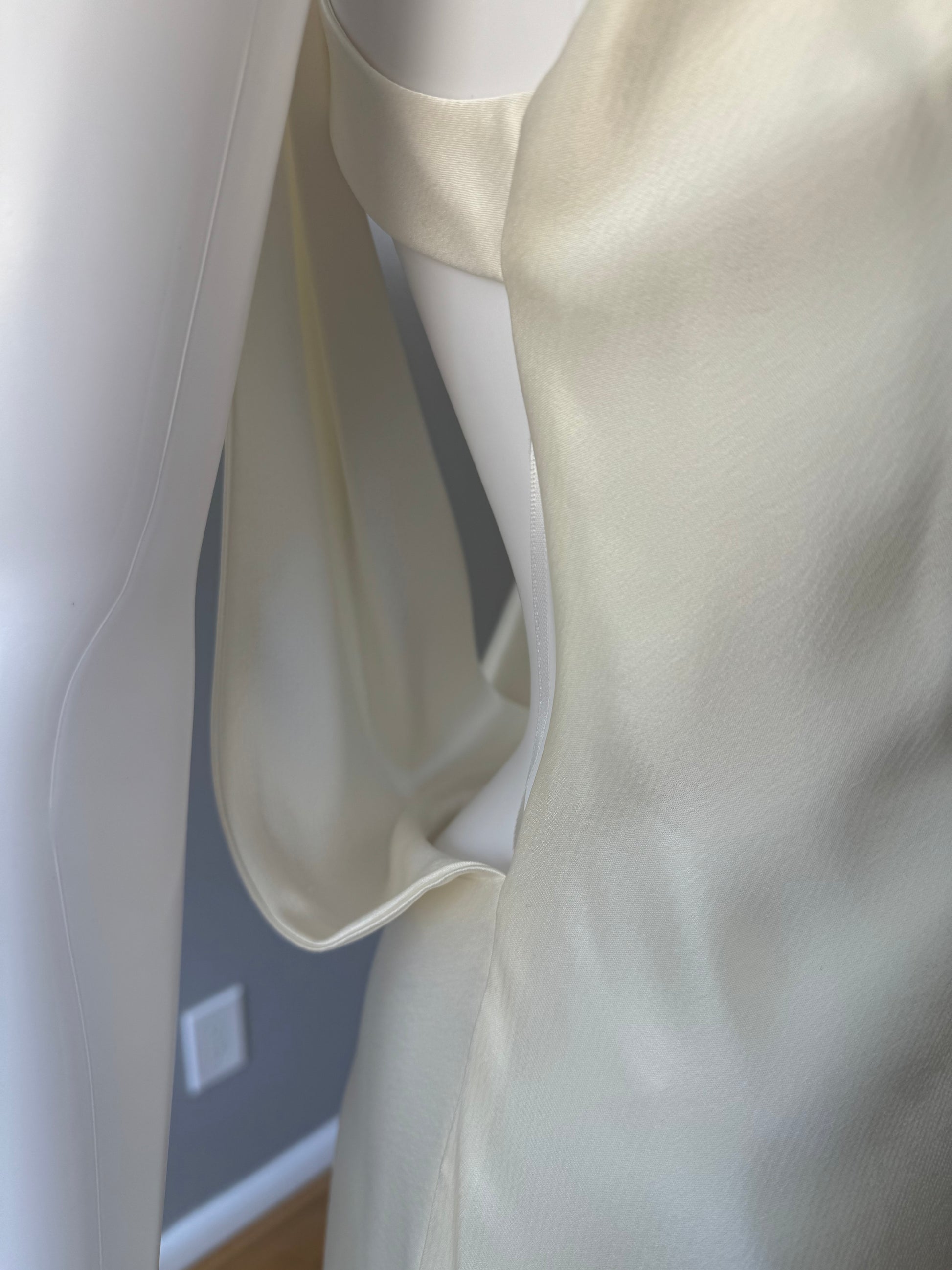 A.B.S by Allen Schwartz - Ivory Gown w/ Open Back-Chic Couture Closet ATL