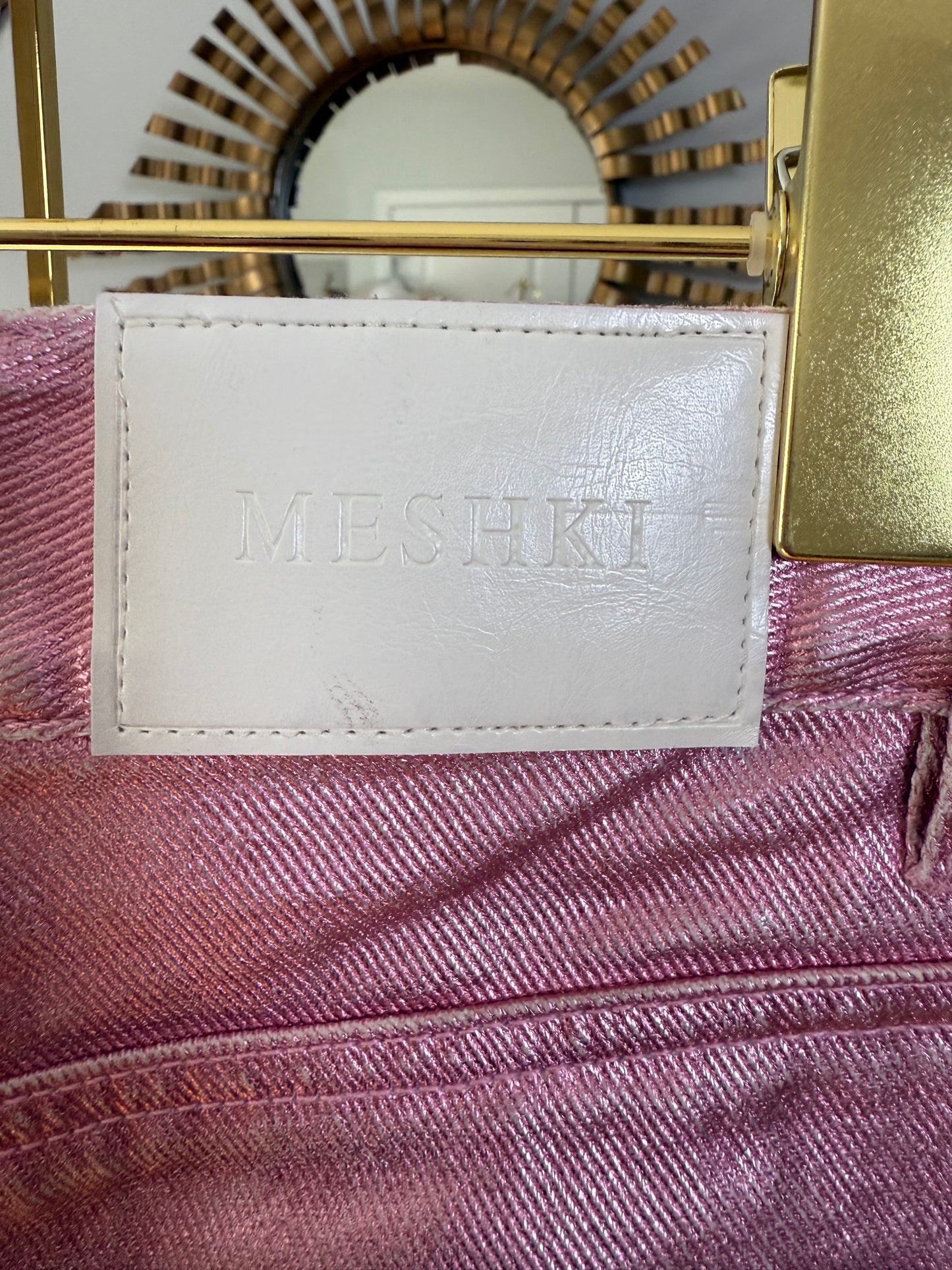 Meshki - Pink Metallic Pants