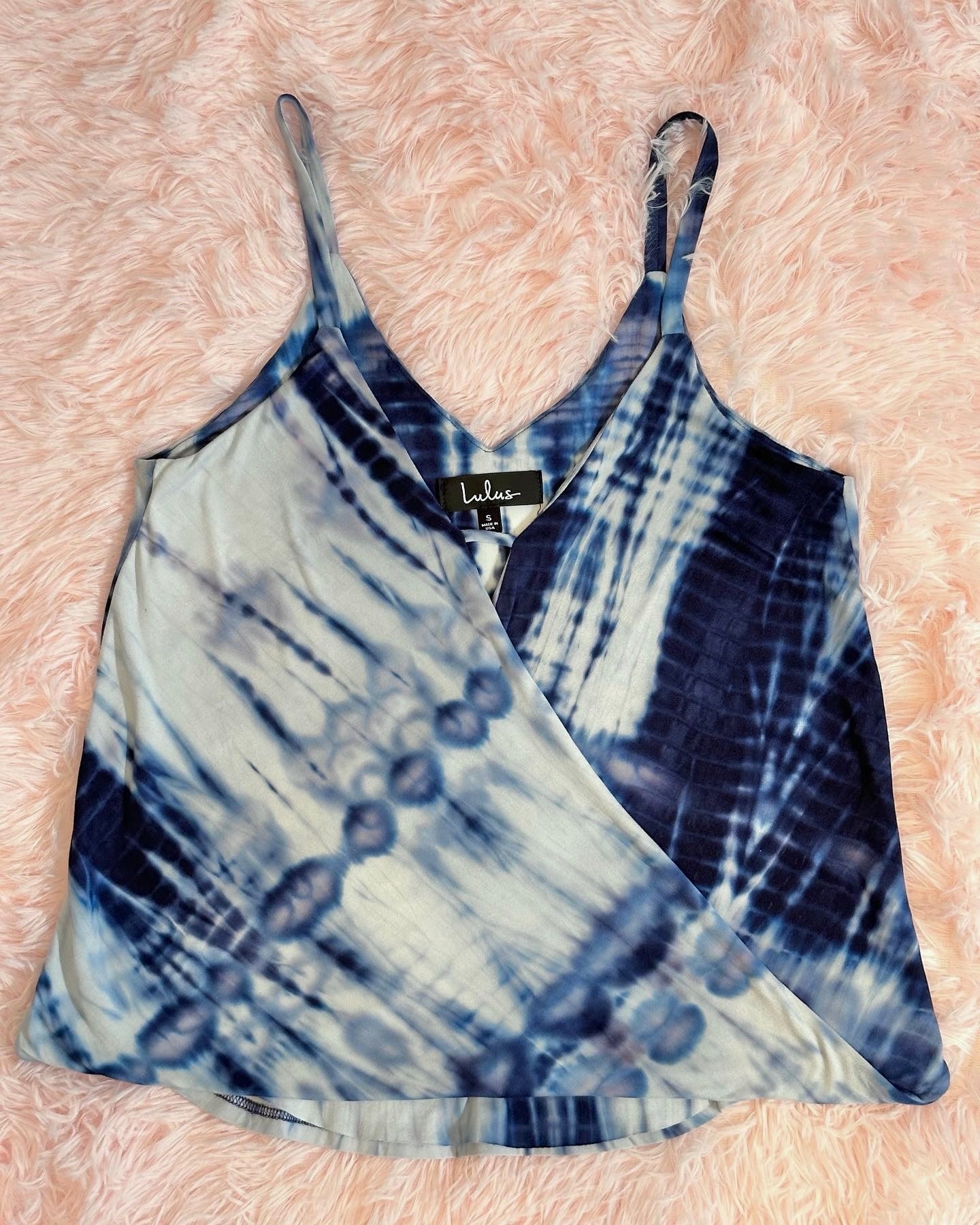 Lulu’s - Blue Tie-Dye Top