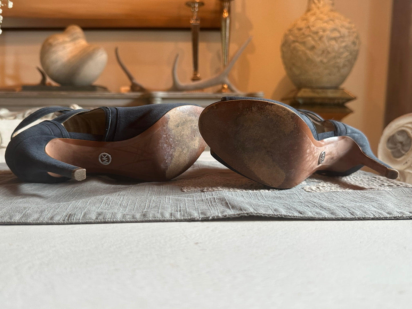 Michael Kors - Blue Blaze Open Toe Bootie