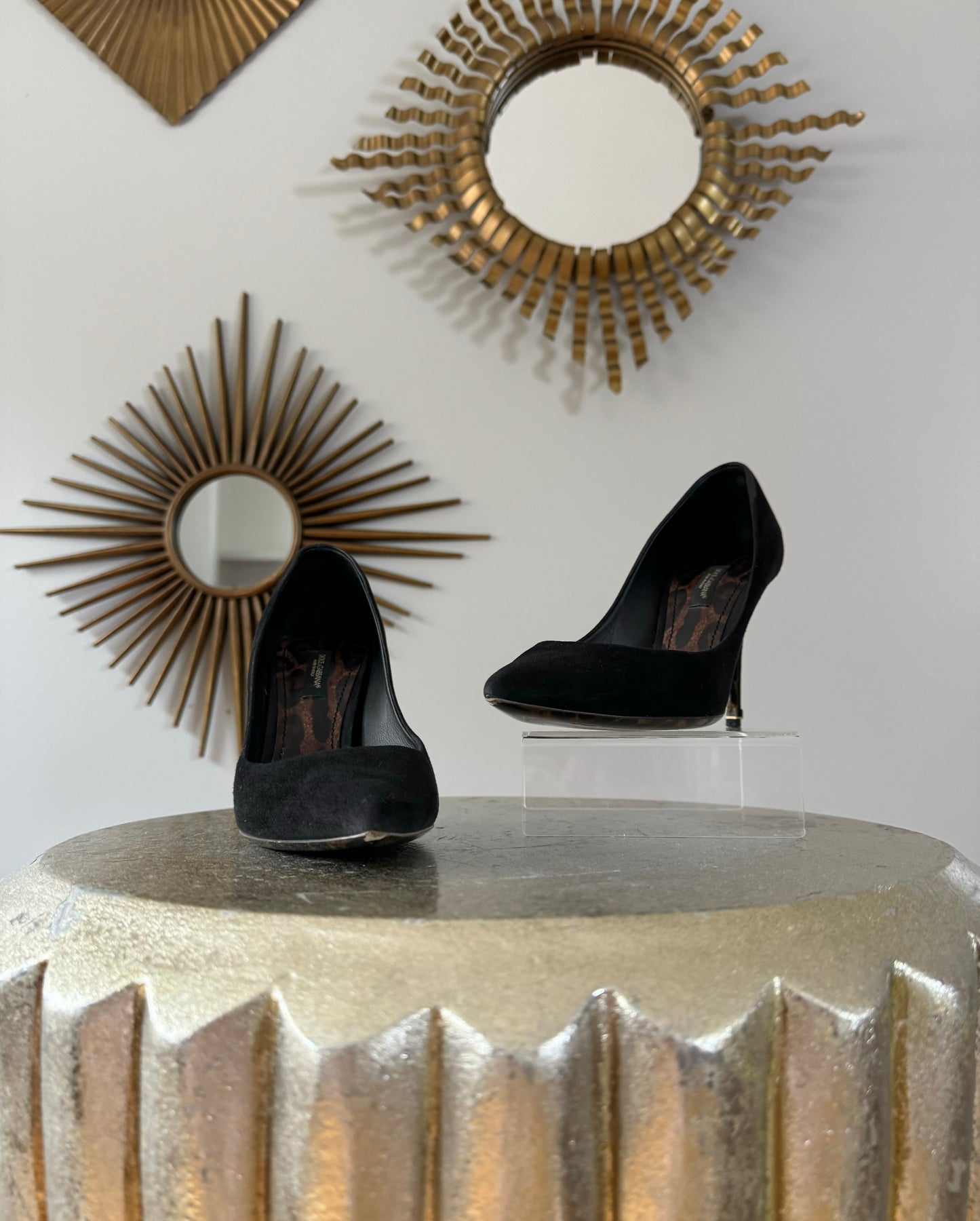 Dolce & Gabbana - Black Suede Scarpa Pumps