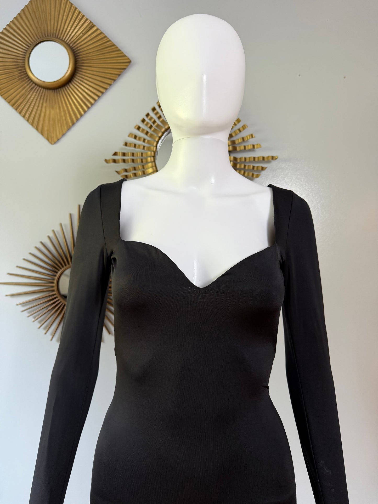 Oh Polly - Black Delmenza Backless Dress