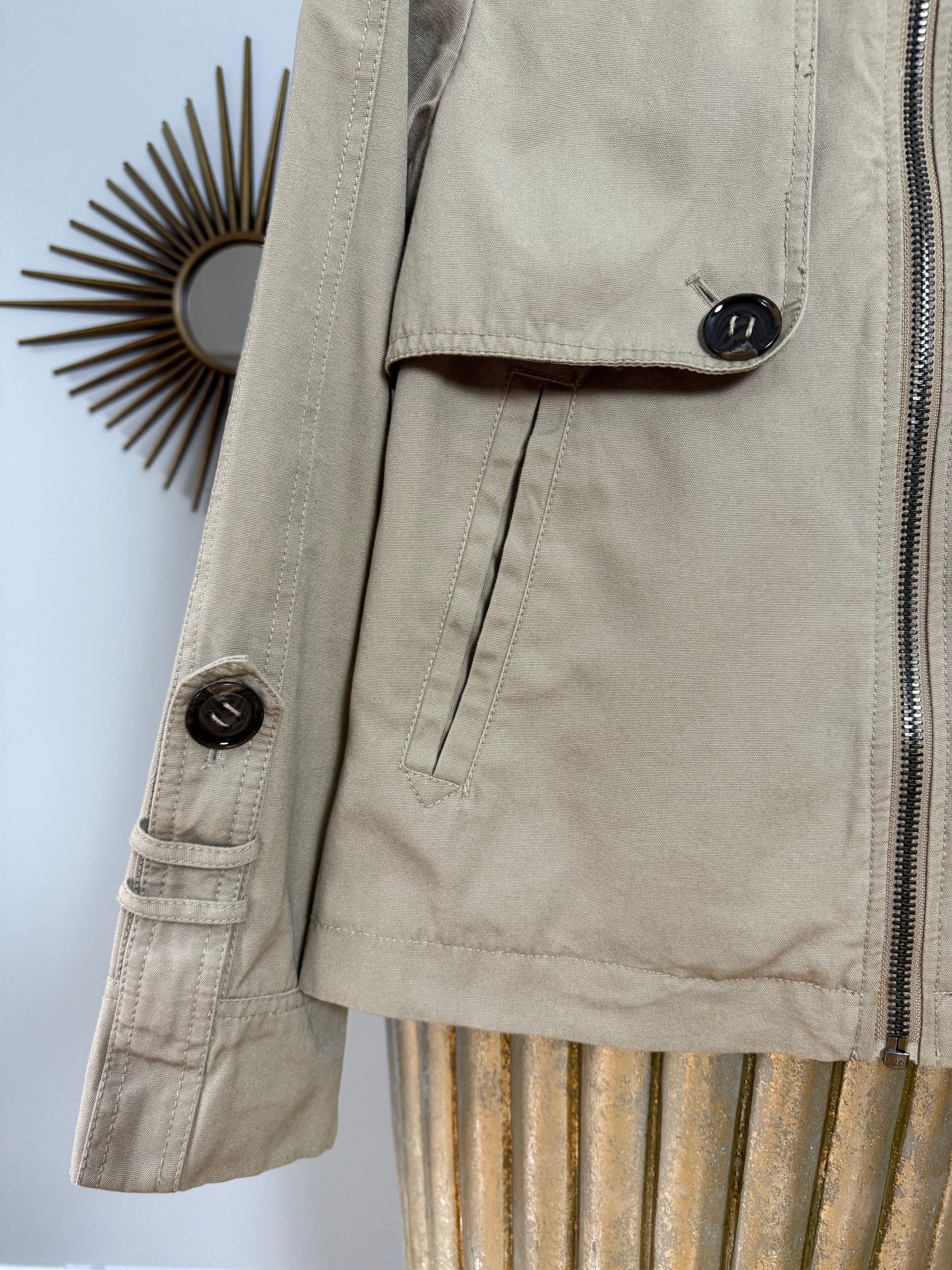 Kenneth Cole - Tan Swing Peacoat