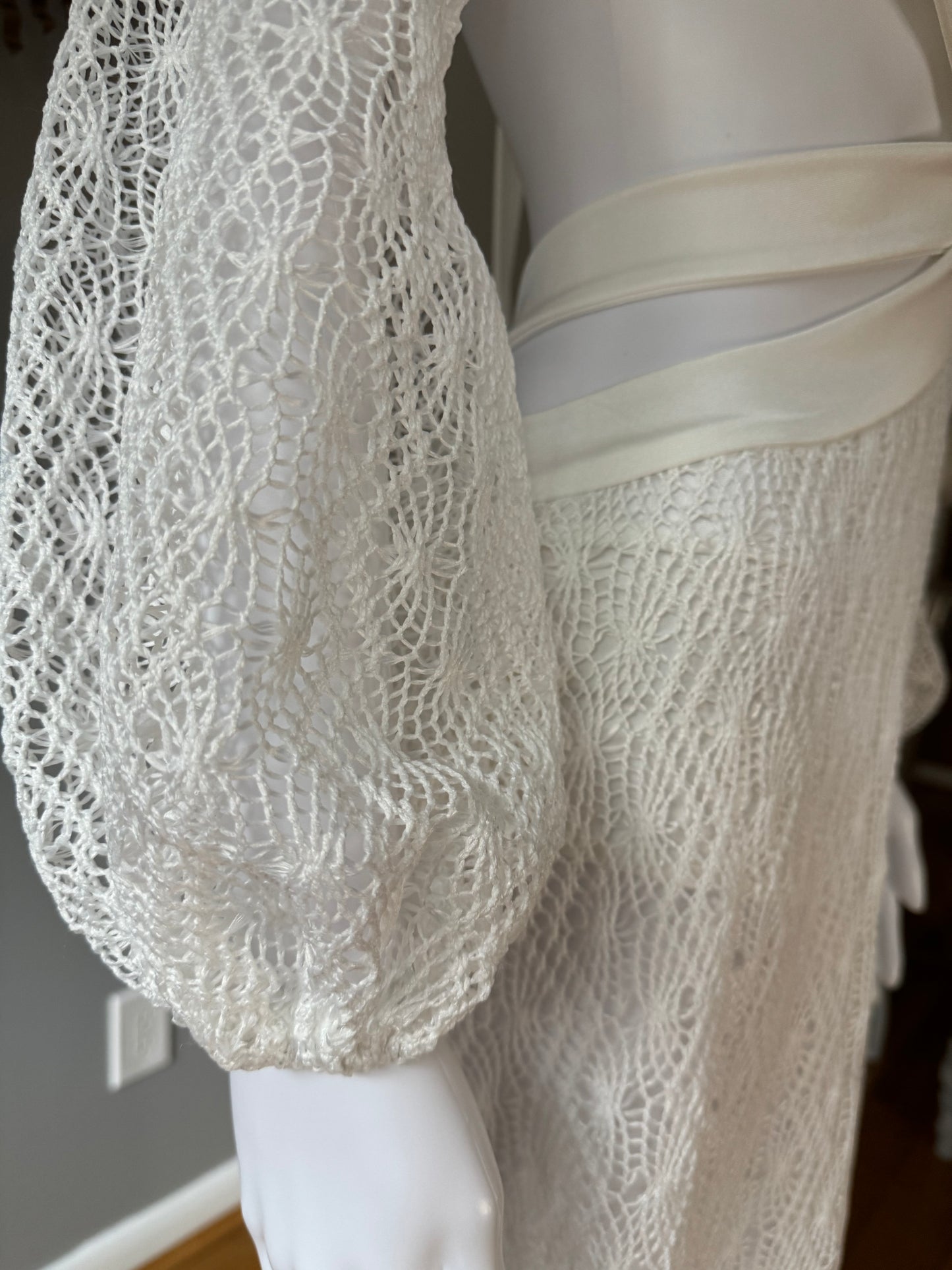 SHEIN - White Lace Cutout Maxi Dress