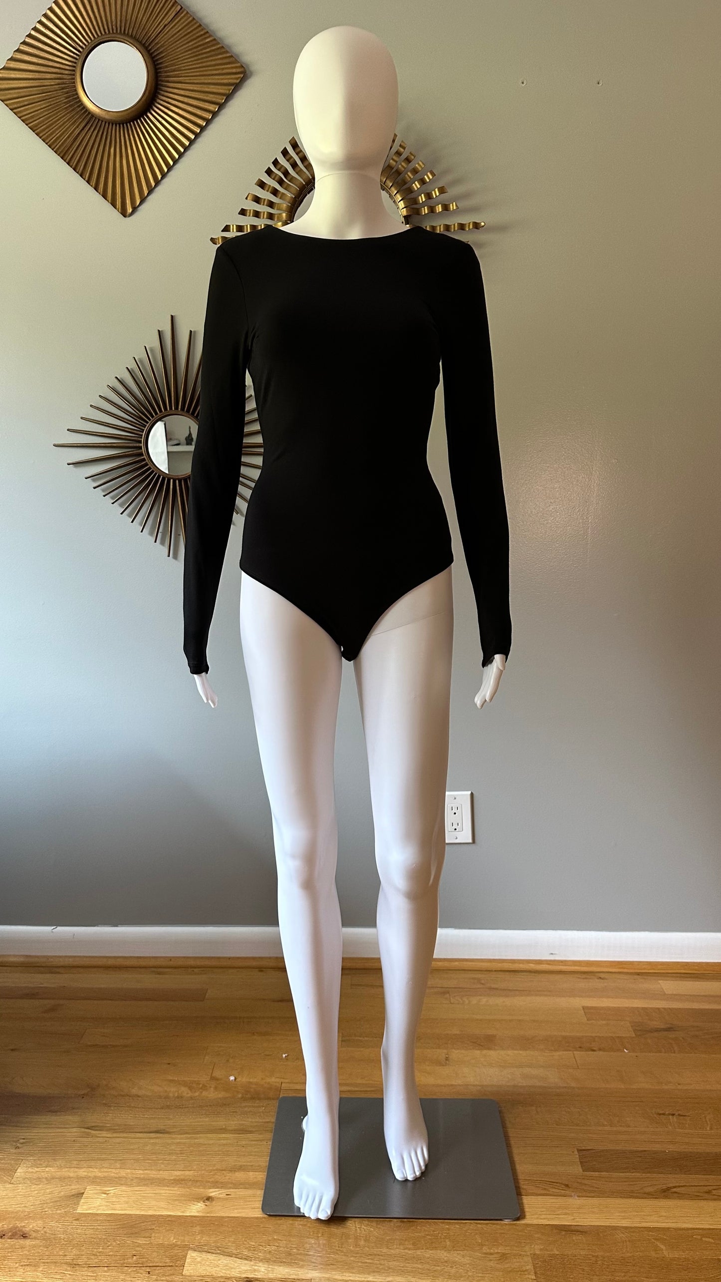H&M - Black Crisscrossed Back Bodysuit