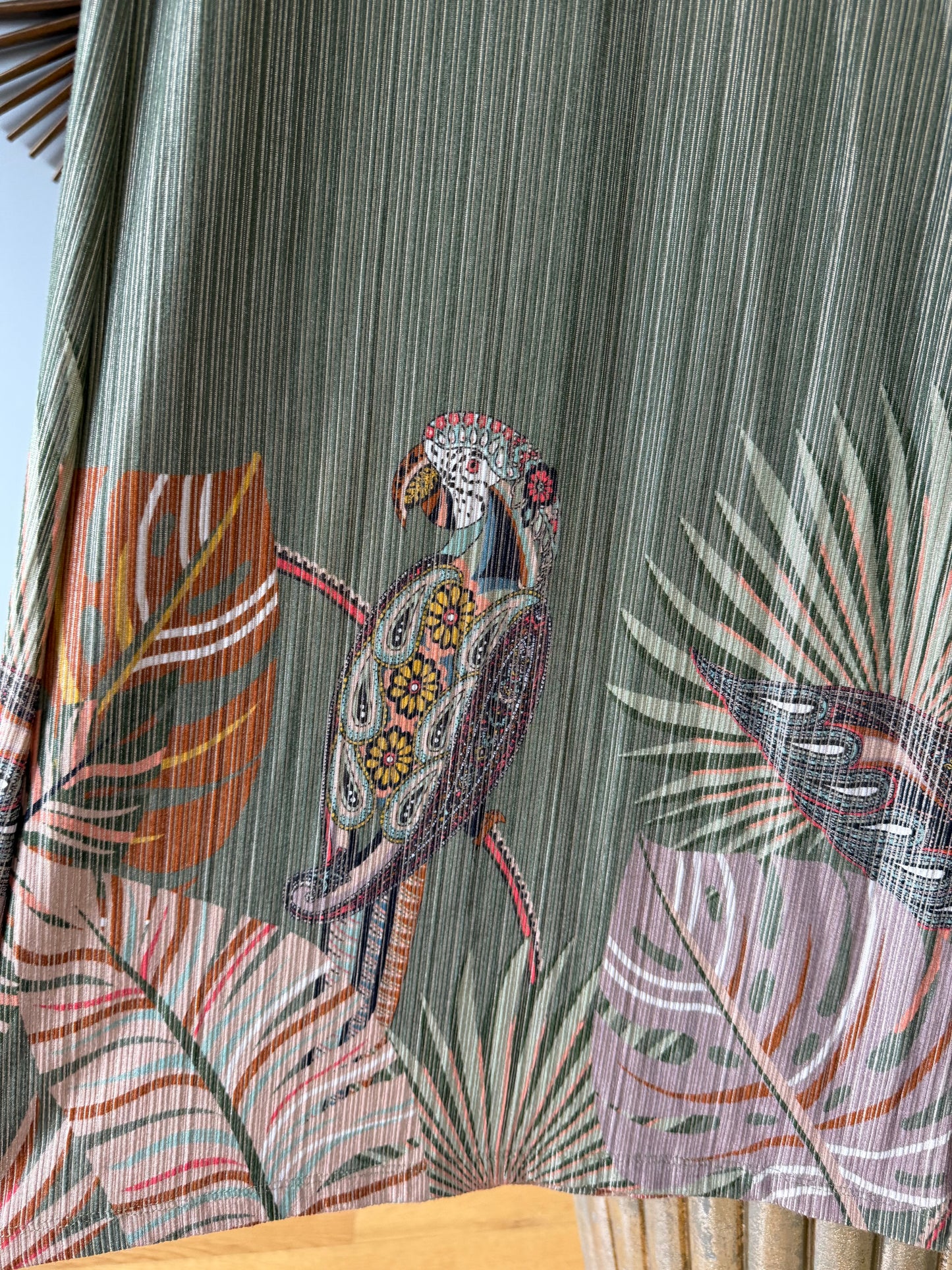 Farm Rio - Green Parrot Palazzo Pants