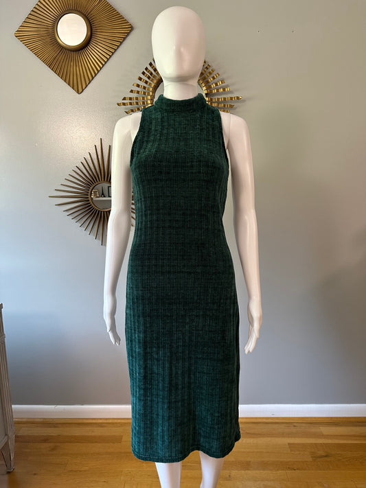 Lulu’s - Green Chenille Midi Dress