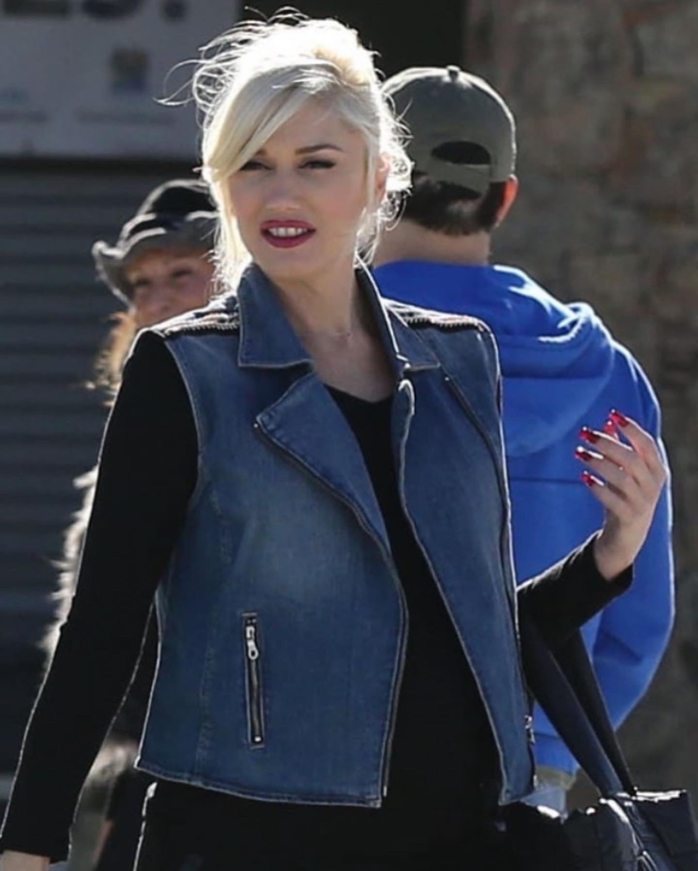 Paige - Chelsea Denim Vest w/ Beaded Shoulder Embellishments