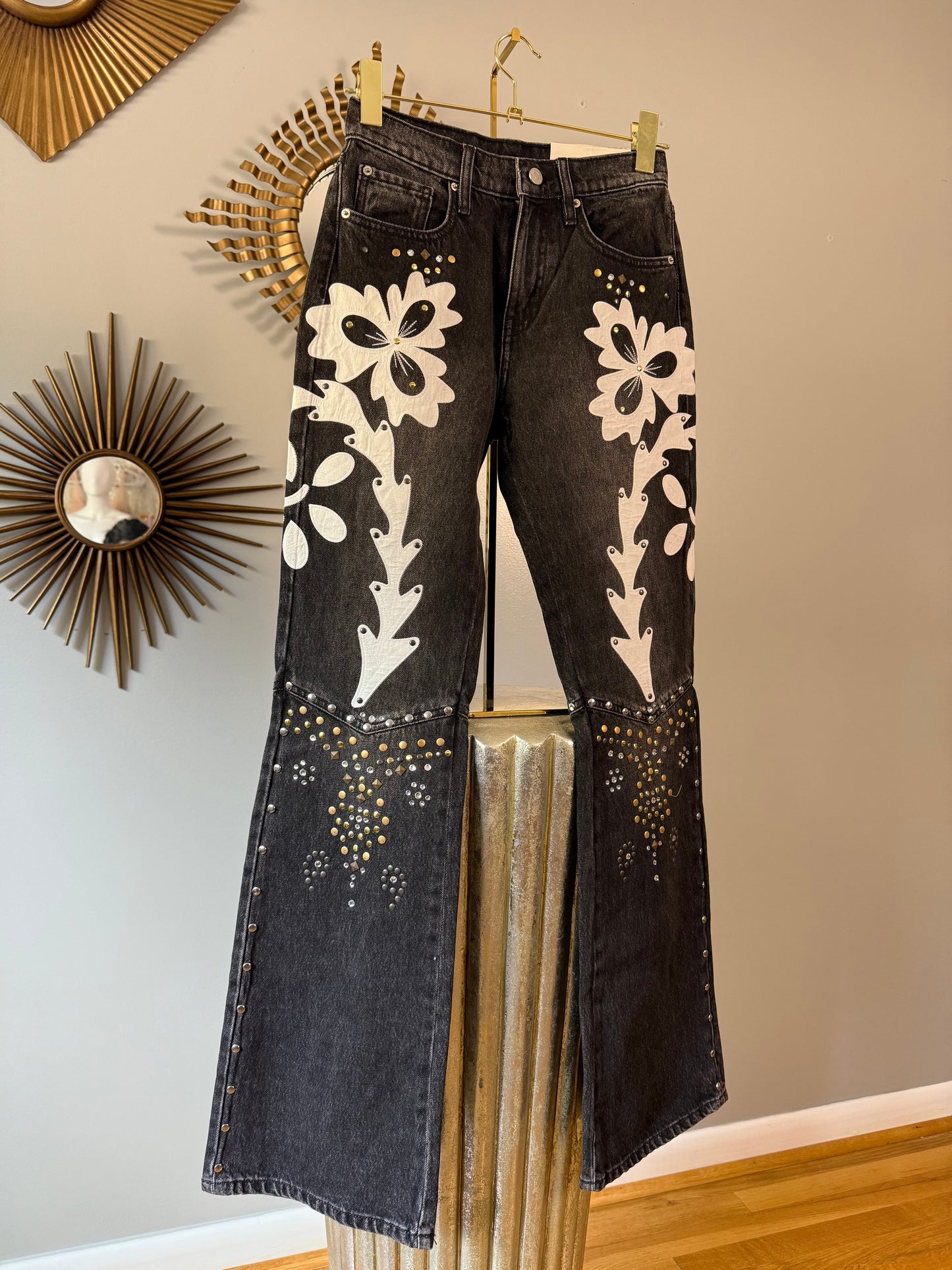 BDG - Black Western Embellished Jeans