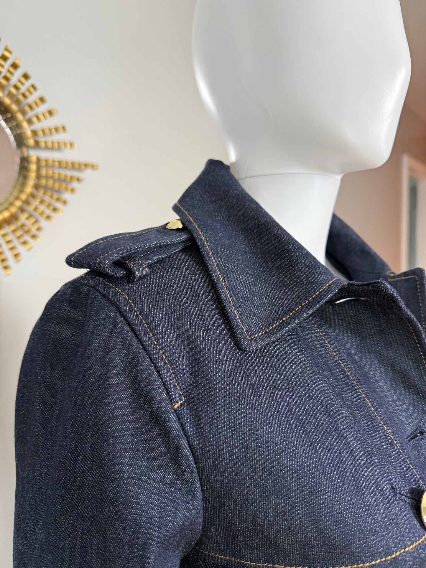 Talbots - Blue Denim Trench Coat