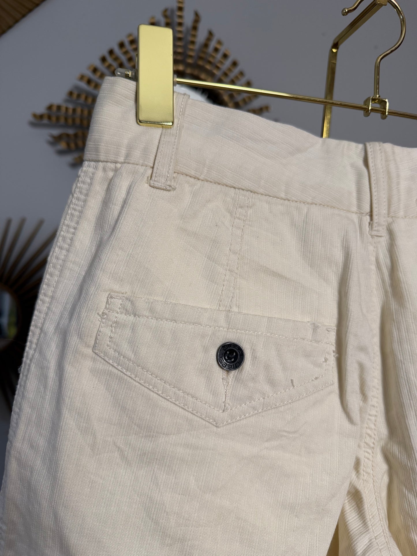 Diesel - Cream Cargo Shorts