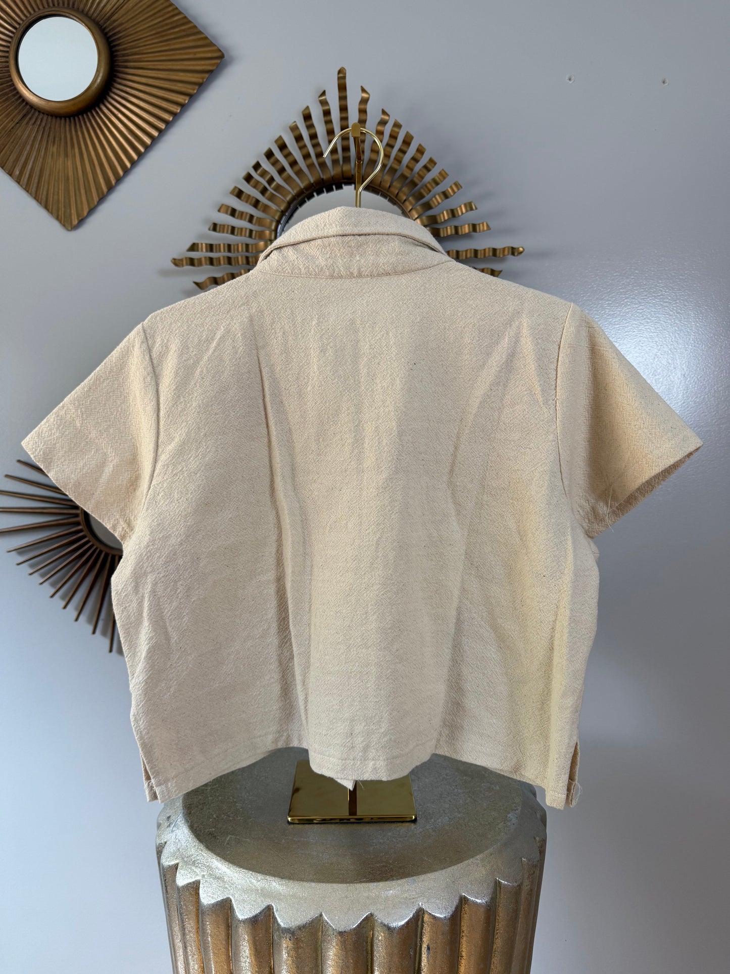 Madame Red Hand Embroidered Top