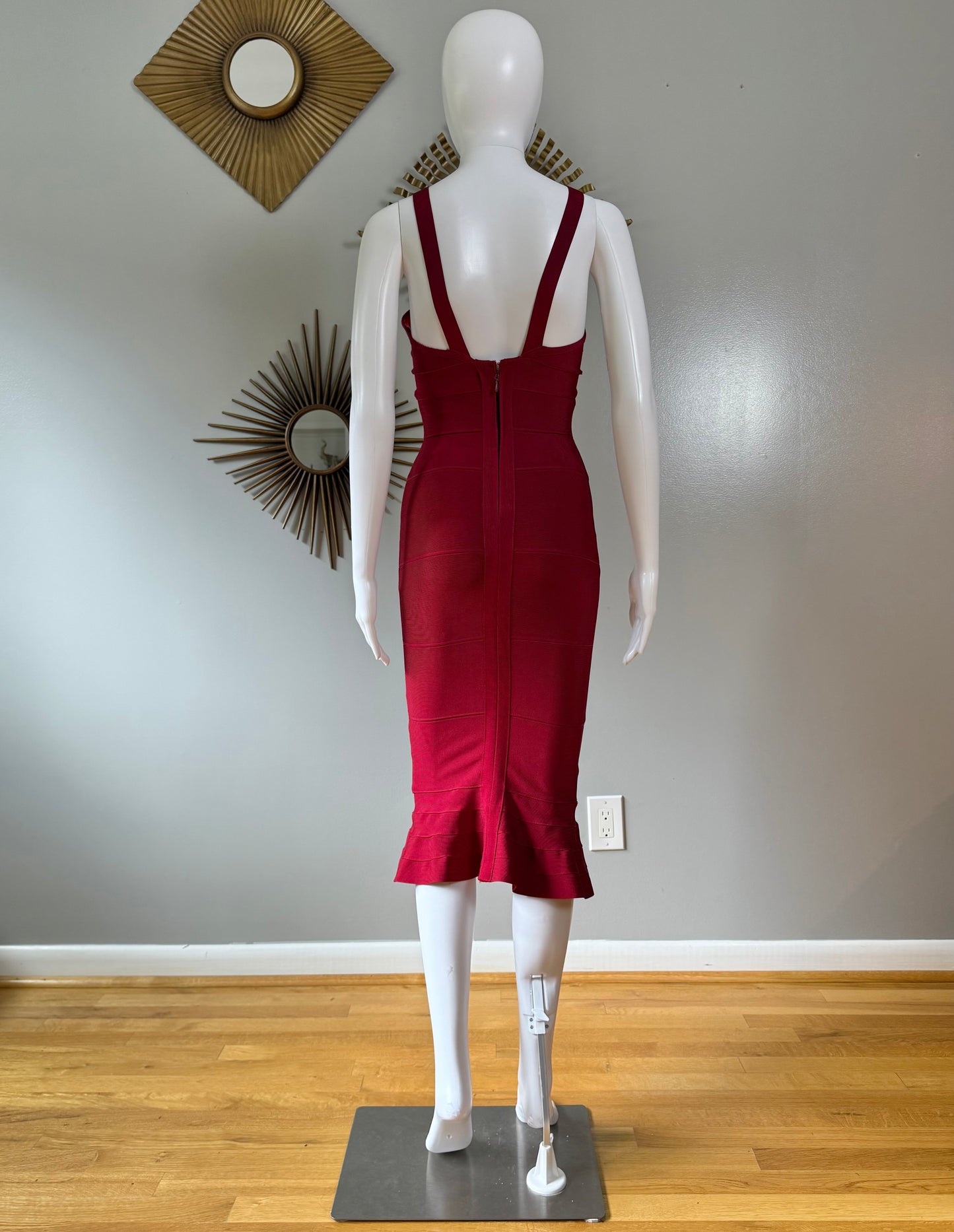 Red Bandage Mermaid Dress