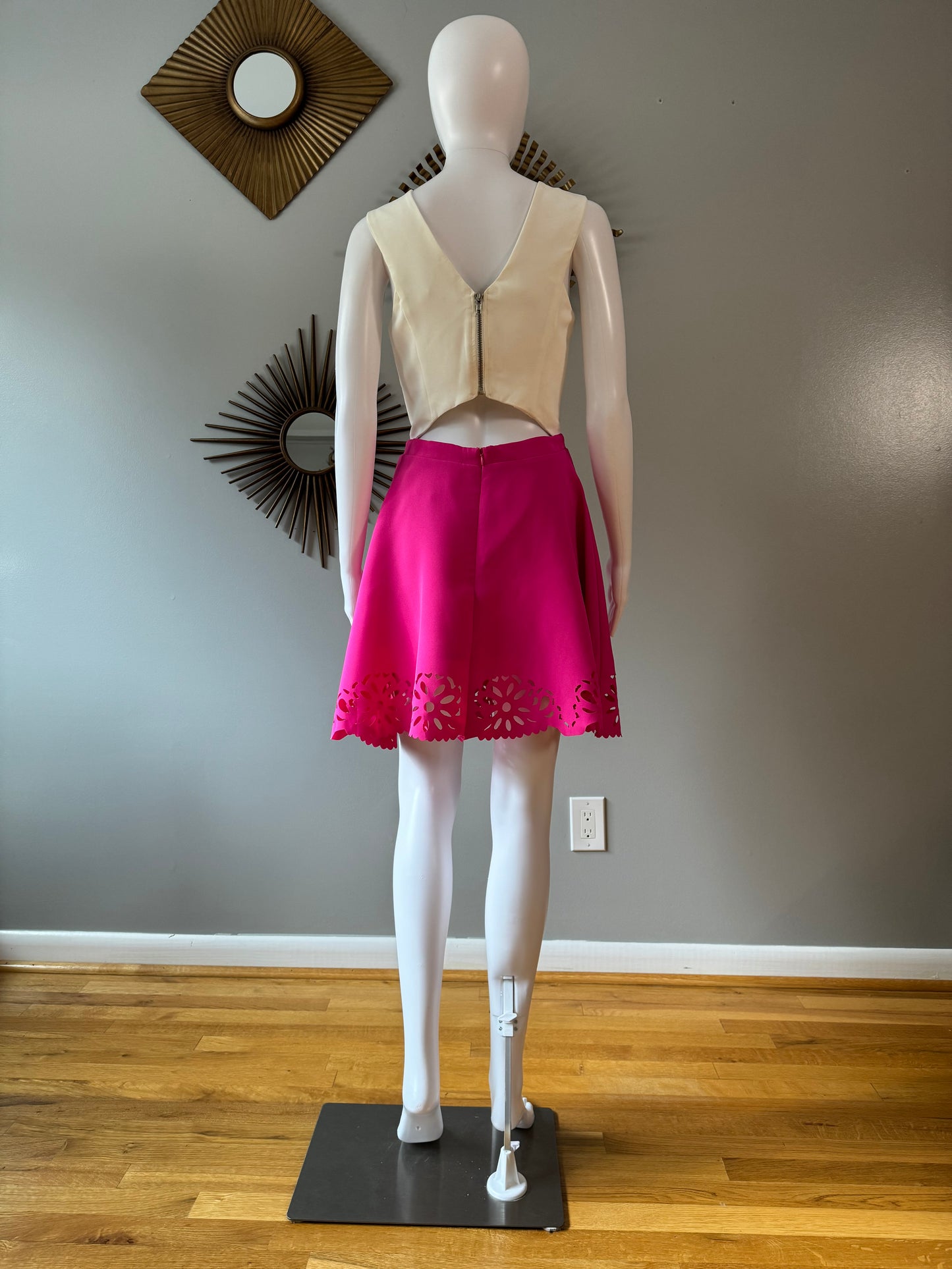 Hommage - Pink Short Cutout Dress