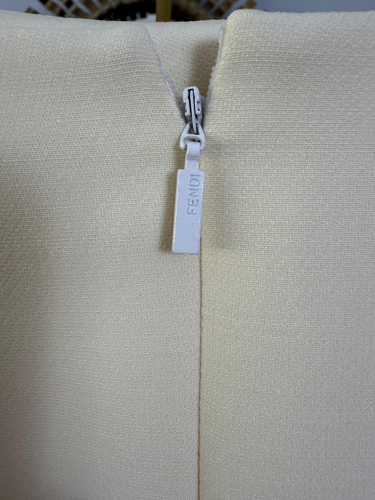 FENDI - Beige Floral Appliqué Skirt