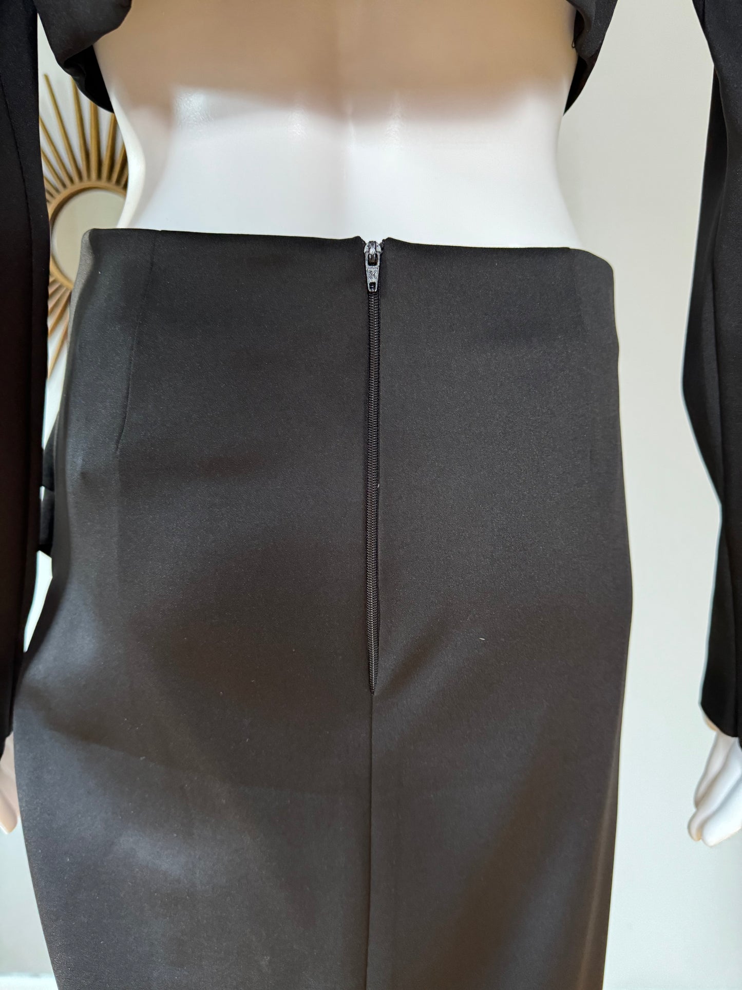 ASOS DESIGN - Black Corset 2-Piece Tux Dress