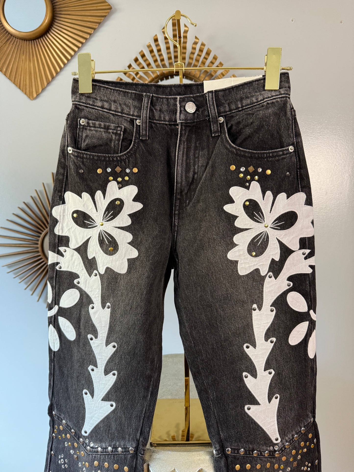 BDG - Black Western Embellished Jeans